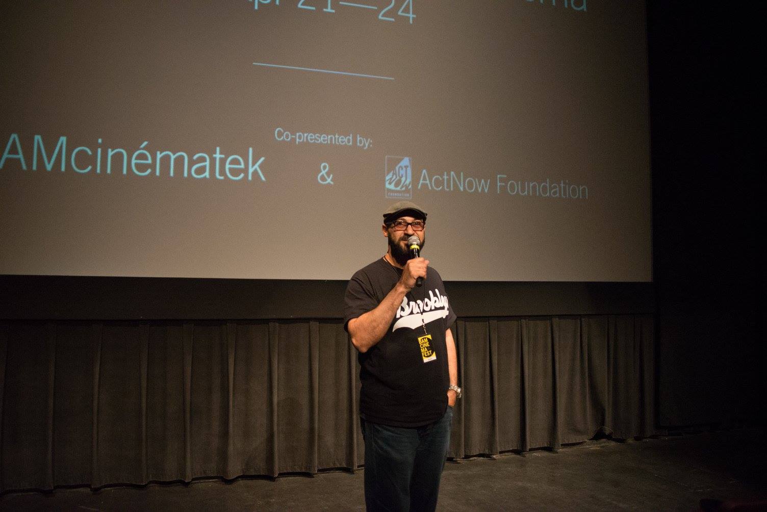 Nigerian film director Iquo B. Essien screens New York, I Love You at the New Voices in Black Cinema Festival at Brooklyn Academy of Music. The film screened with fellow NYU Tisch alum Tahir Jetter's How to Tell You're a Douchebag.