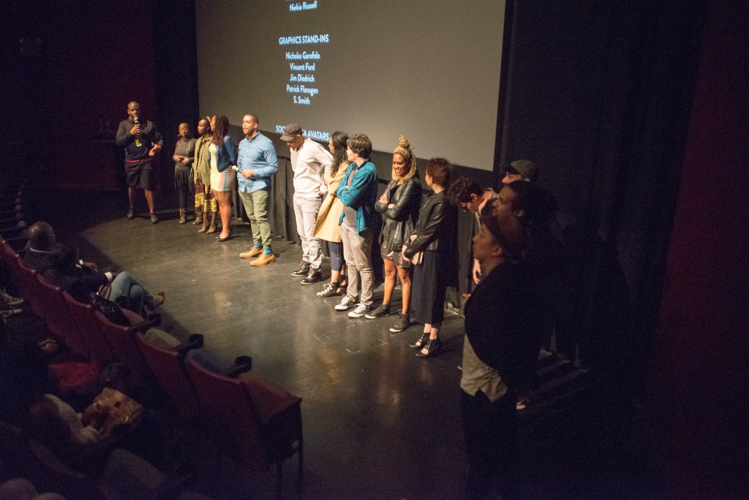 Nigerian film director Iquo B. Essien screens New York, I Love You at the New Voices in Black Cinema Festival at Brooklyn Academy of Music. The film screened with fellow NYU Tisch alum Tahir Jetter's How to Tell You're a Douchebag.