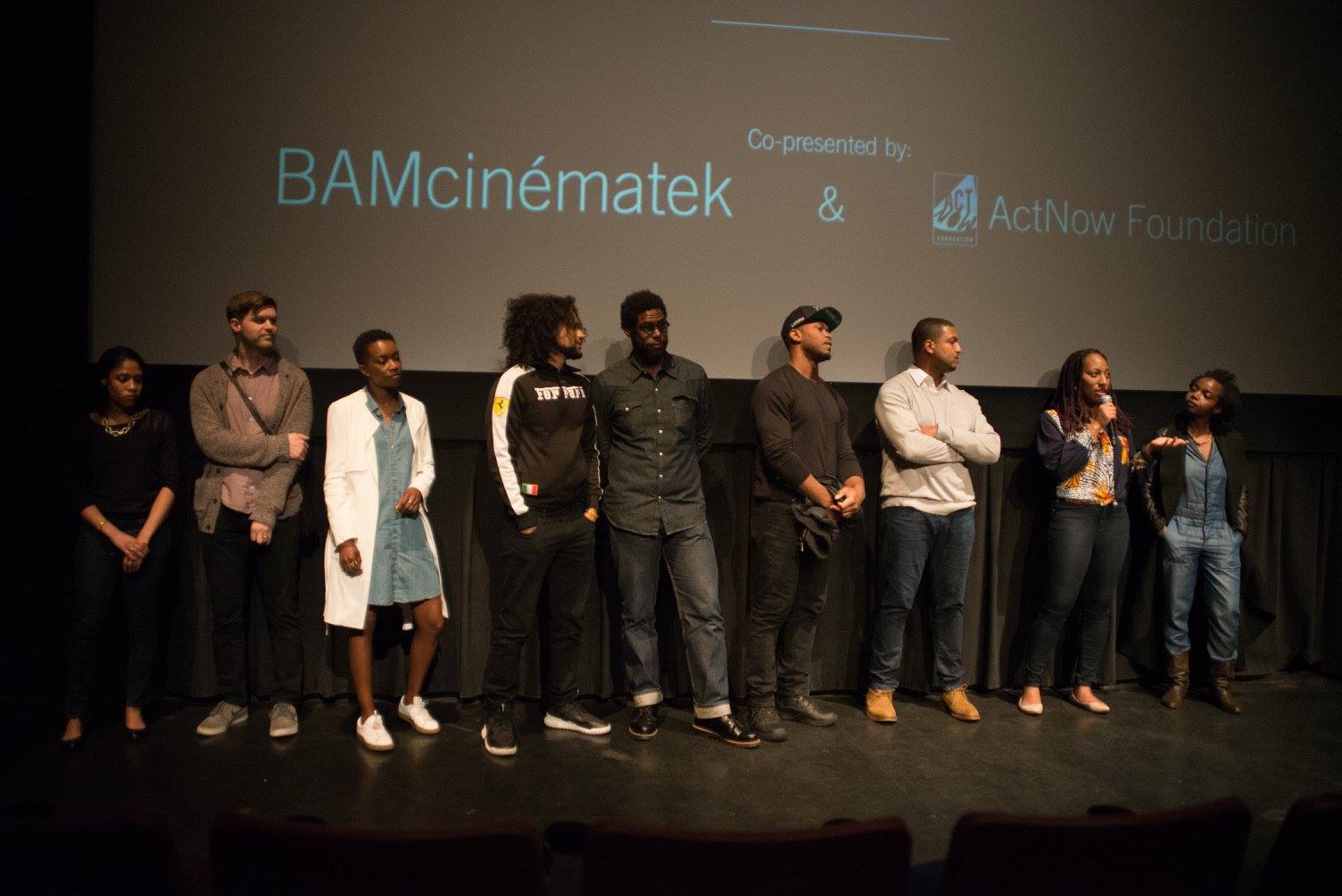 Nigerian film director Iquo B. Essien screens New York, I Love You at the New Voices in Black Cinema Festival at Brooklyn Academy of Music. The film screened with fellow NYU Tisch alum Tahir Jetter's How to Tell You're a Douchebag.