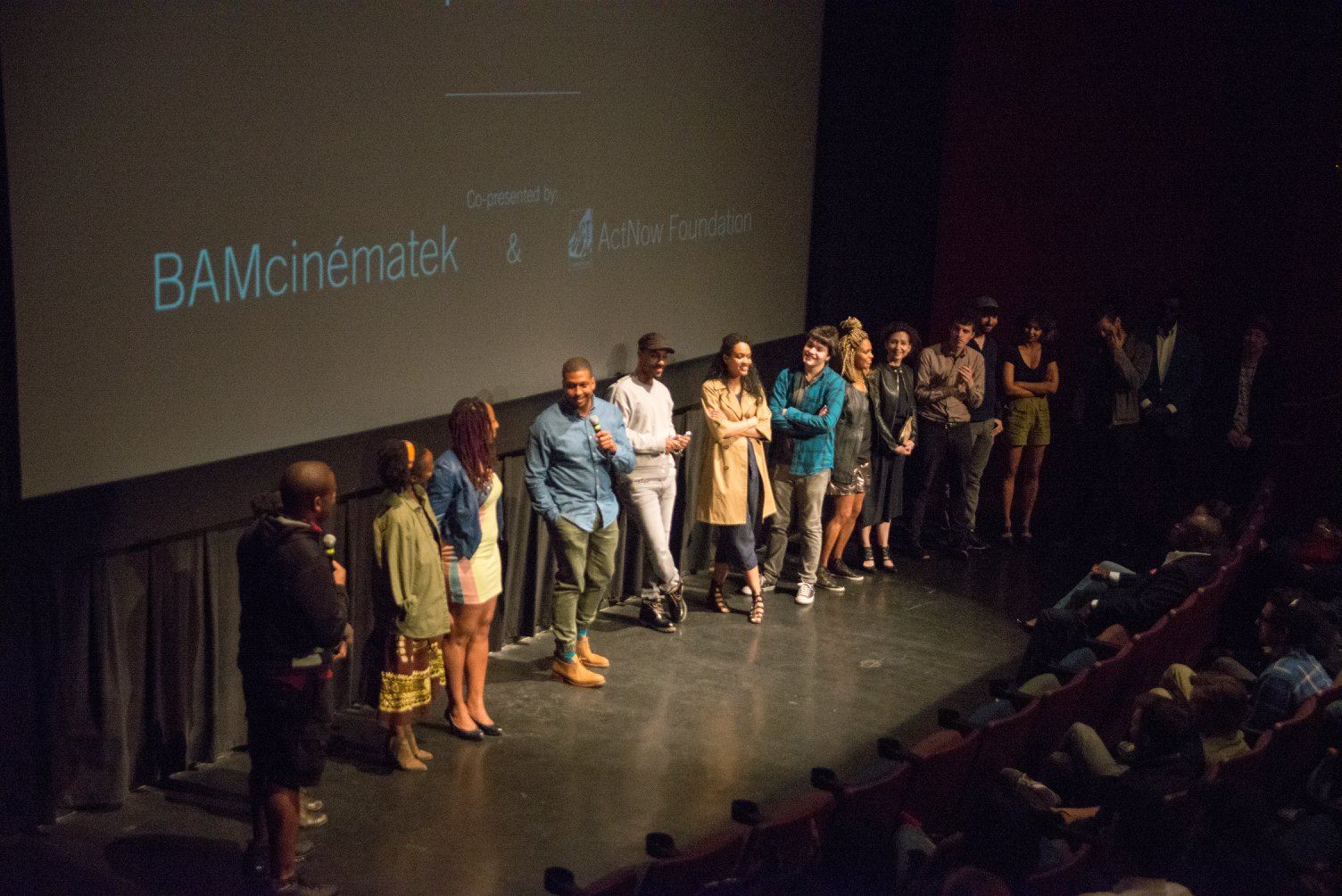 Nigerian film director Iquo B. Essien screens New York, I Love You at the New Voices in Black Cinema Festival at Brooklyn Academy of Music. The film screened with fellow NYU Tisch alum Tahir Jetter's How to Tell You're a Douchebag.