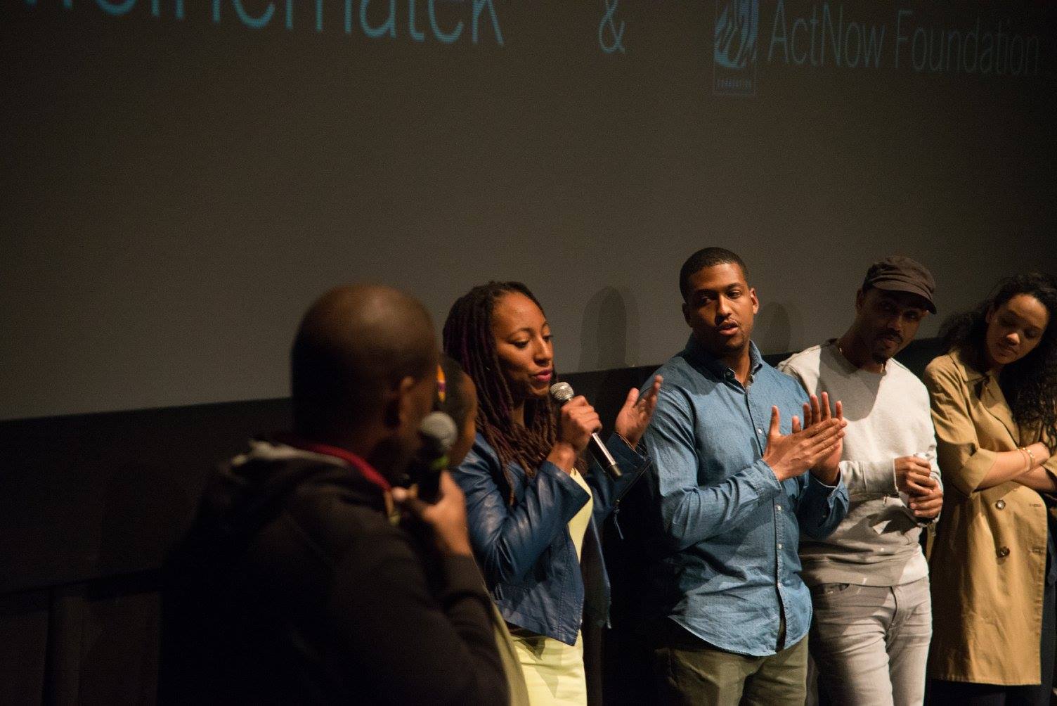  Nigerian film director Iquo B. Essien screens New York, I Love You at the New Voices in Black Cinema Festival at Brooklyn Academy of Music. The film screened with fellow NYU Tisch alum Tahir Jetter's How to Tell You're a Douchebag. 