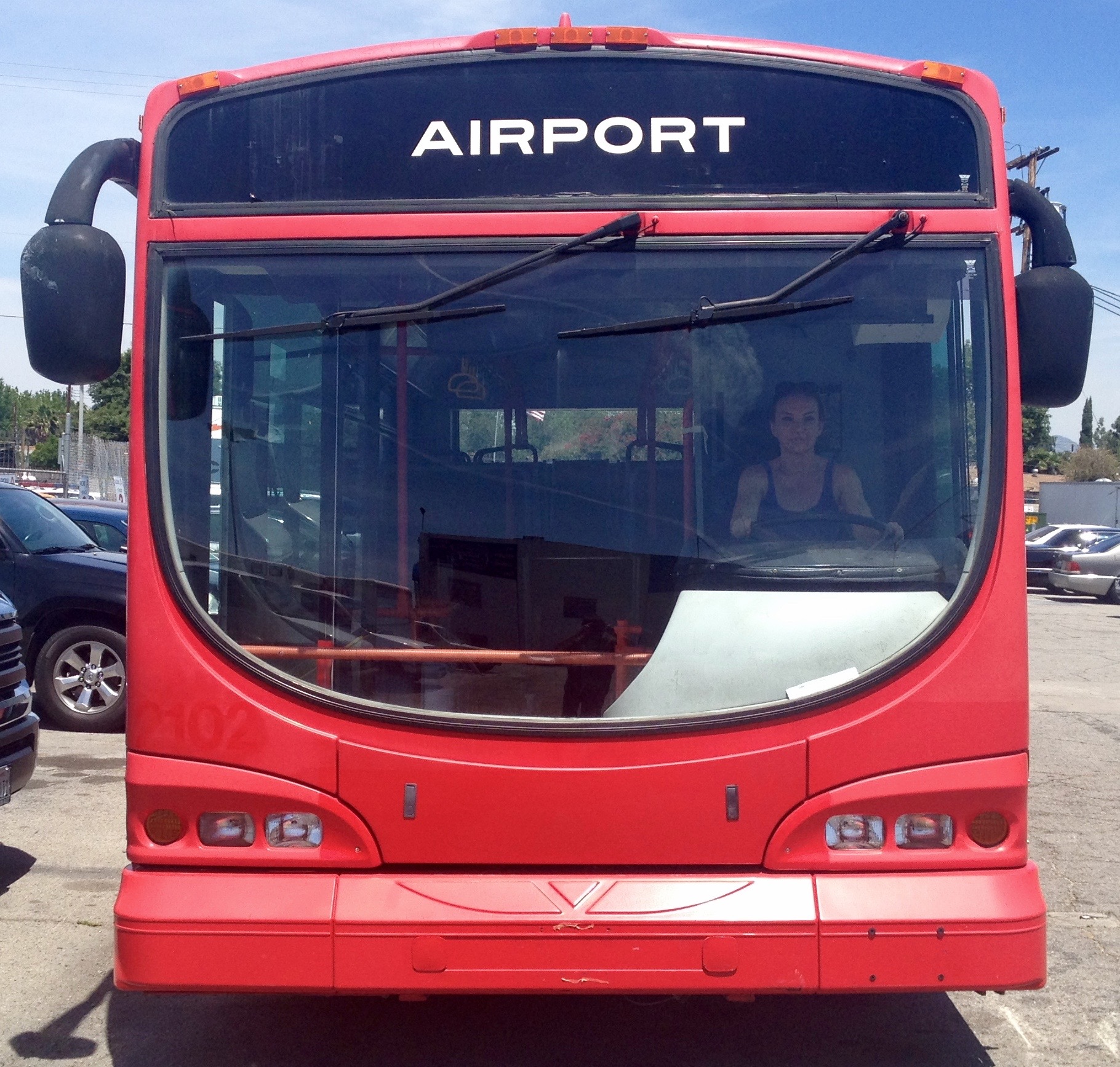 Driving a double-decker bus