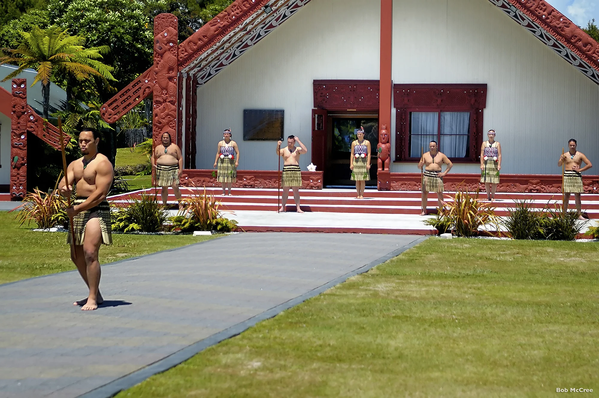 MARAE WELCOME, ROTORUA, NORTH ISLAND