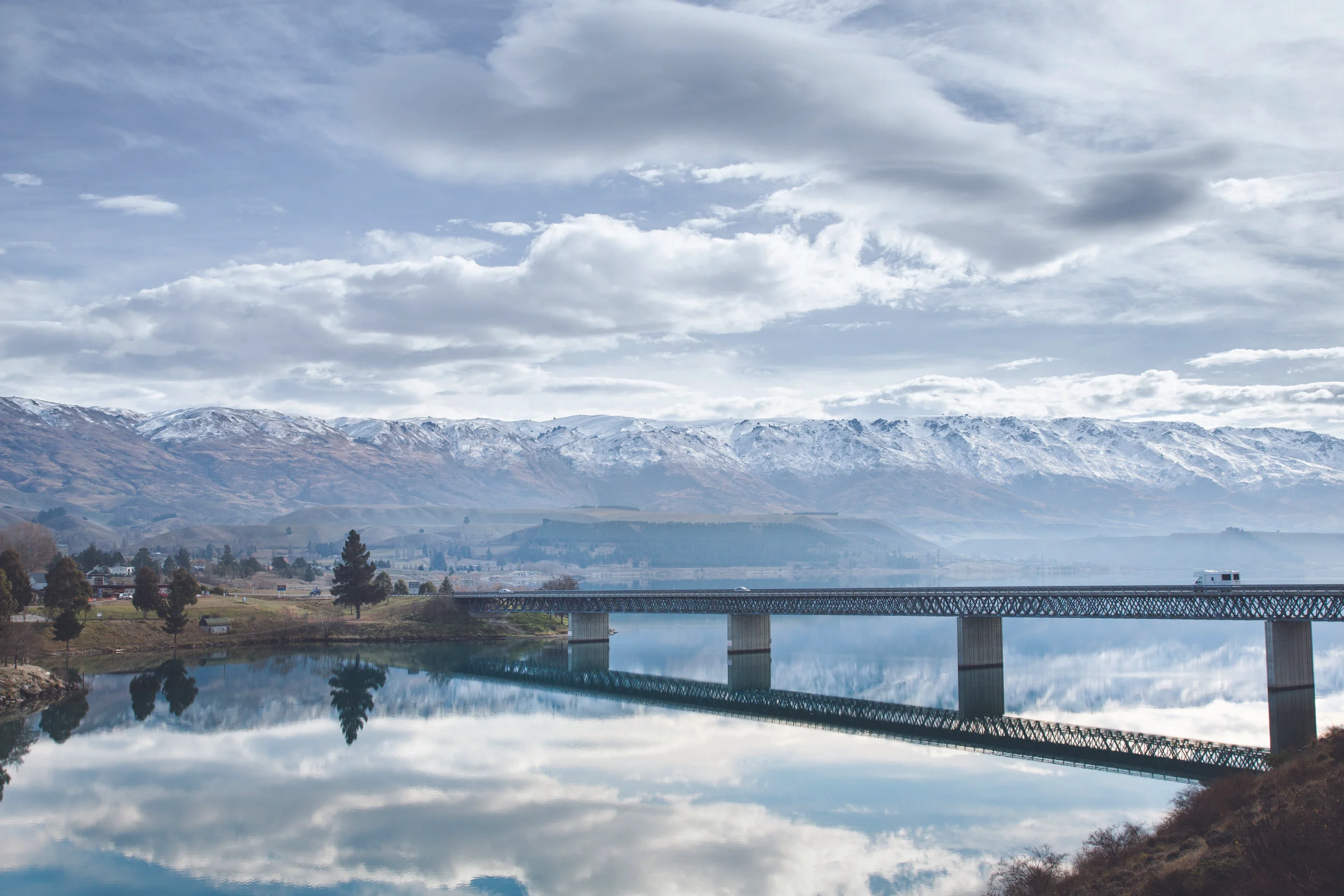 maui sunset 1617 NZ New Zealand Image Exterior Bridge Lake Mountains Scenic.jpg