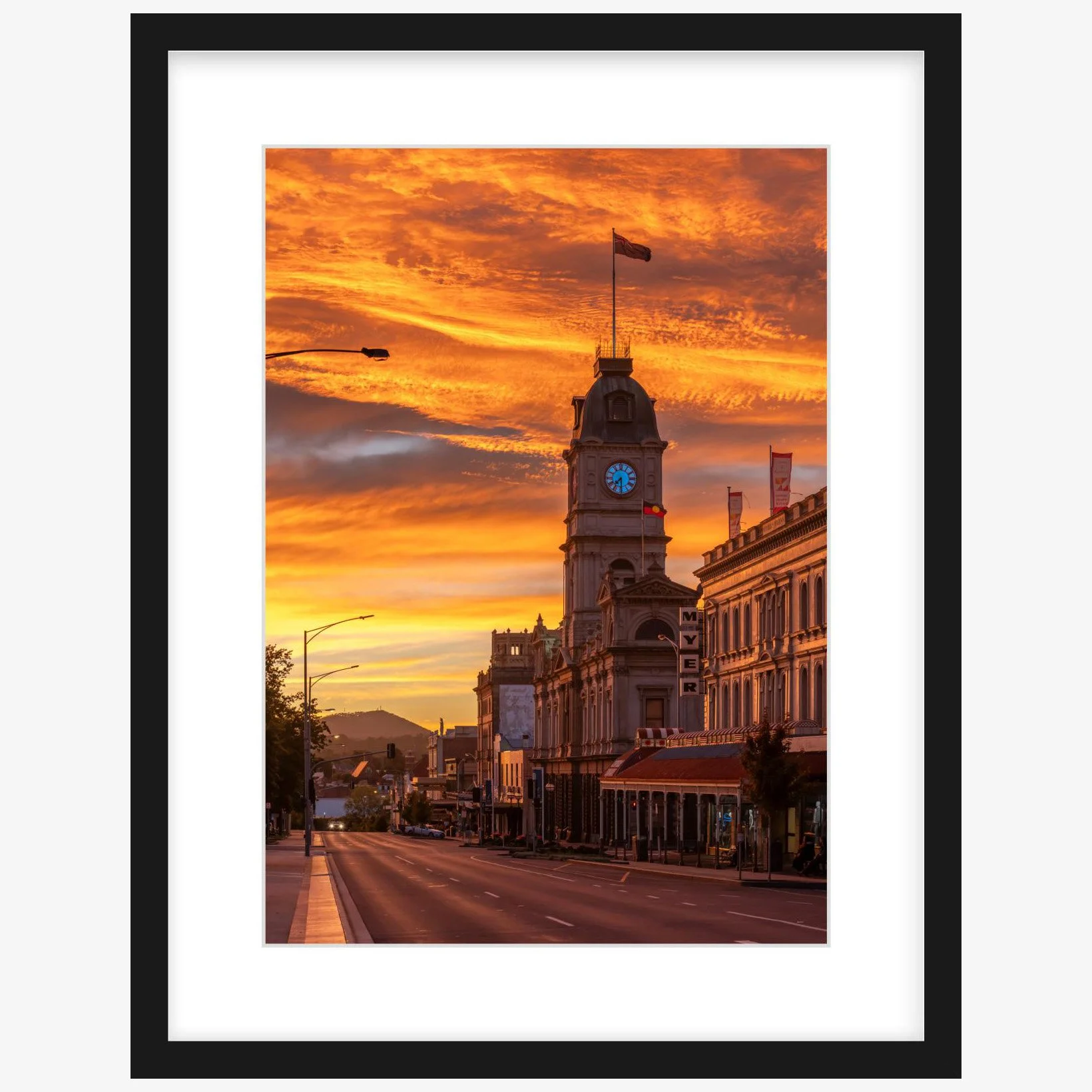 Sunrise on Sturt - A3 black - square.jpg