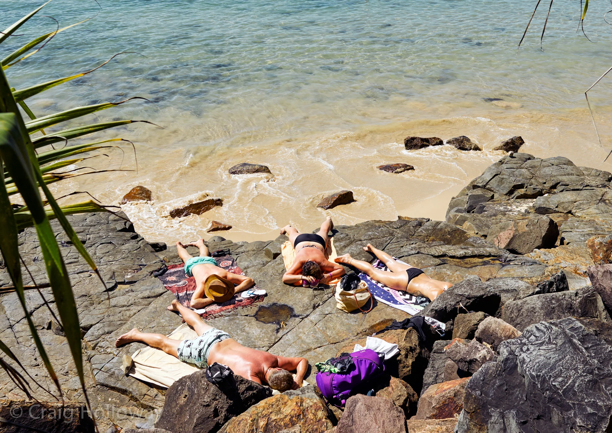 Sunbathers at Noosa