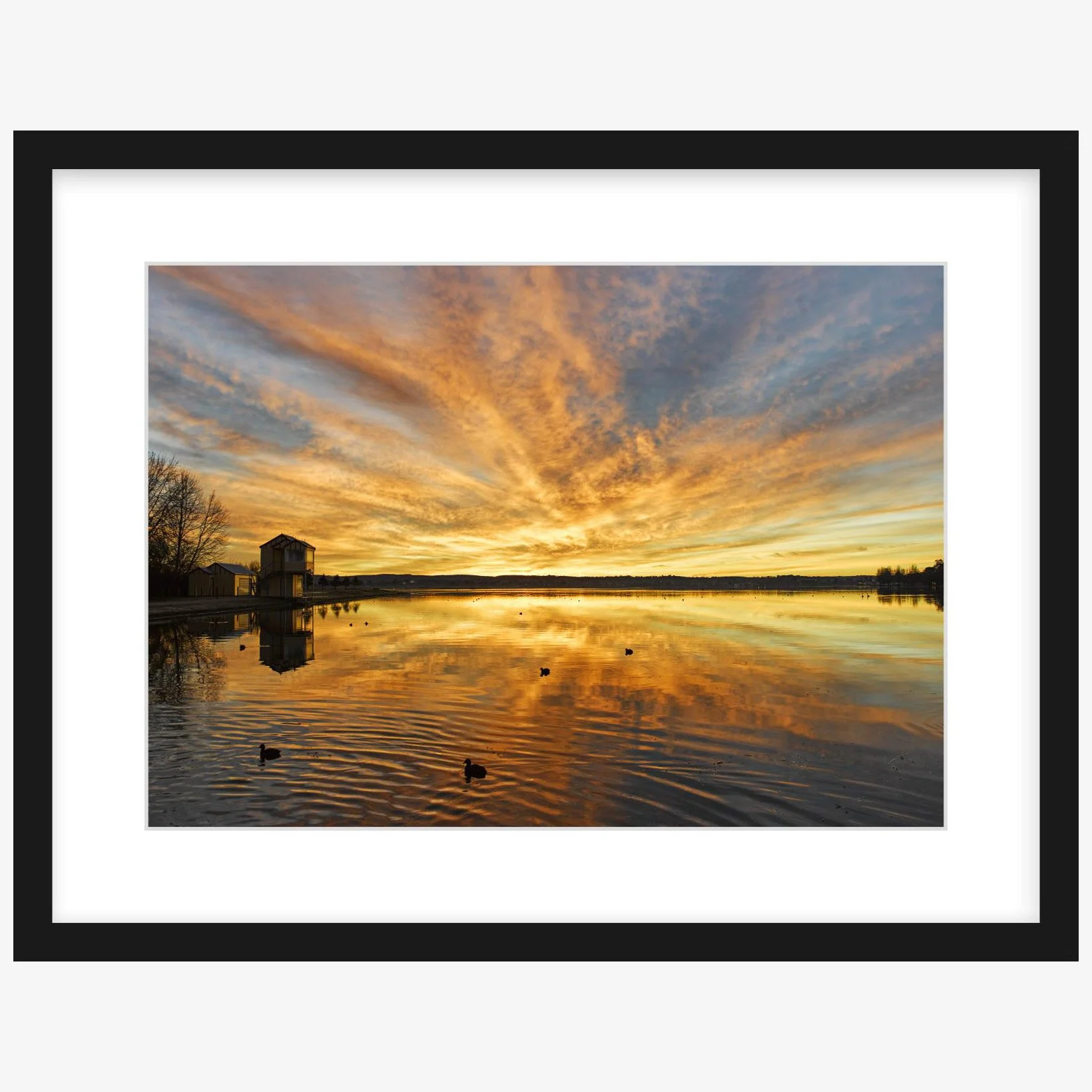 Lake Wendouree sunrise - 297mm x 420mm black - square.jpg