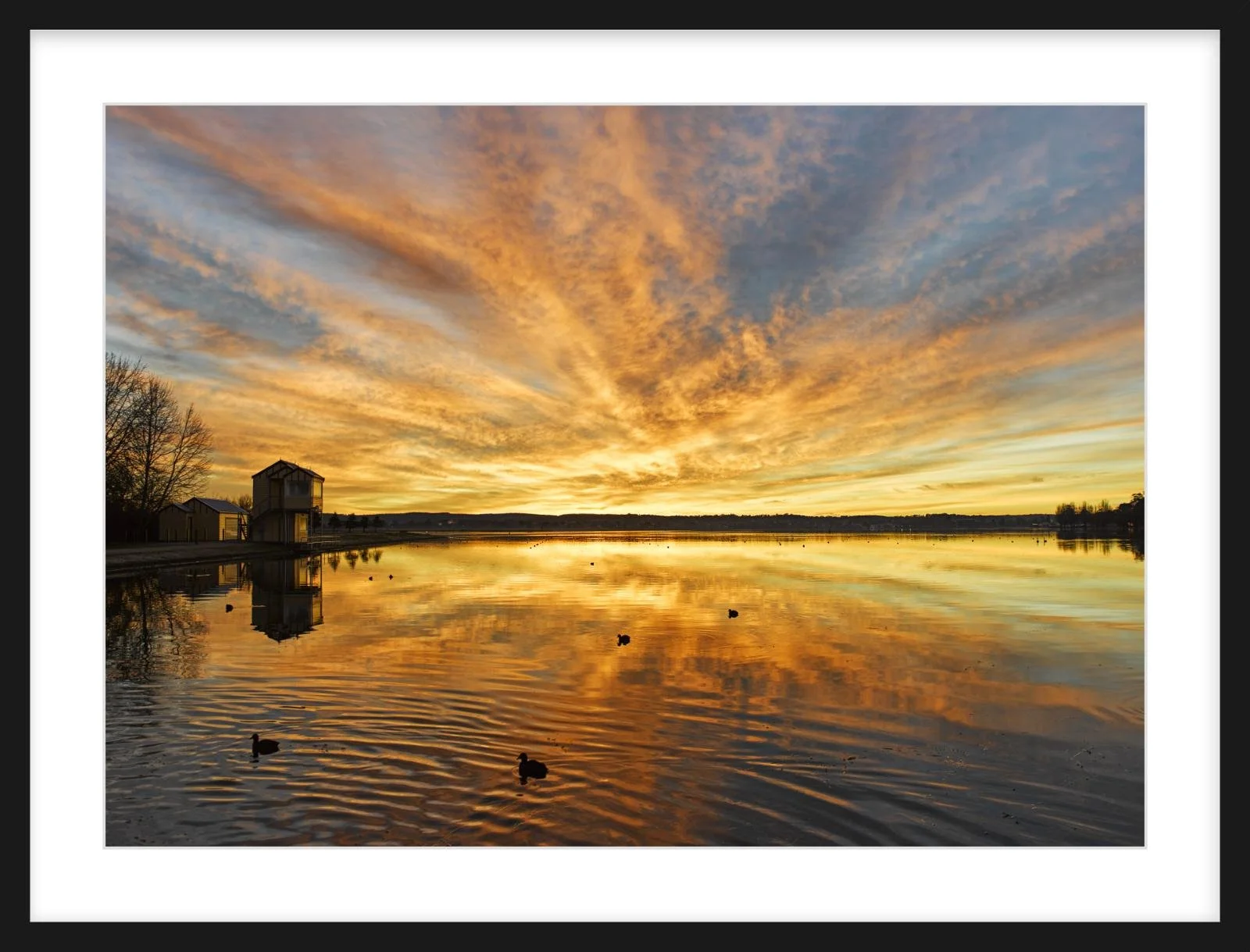 Lake Wendouree sunrise - 500mm x 700mm black.jpg