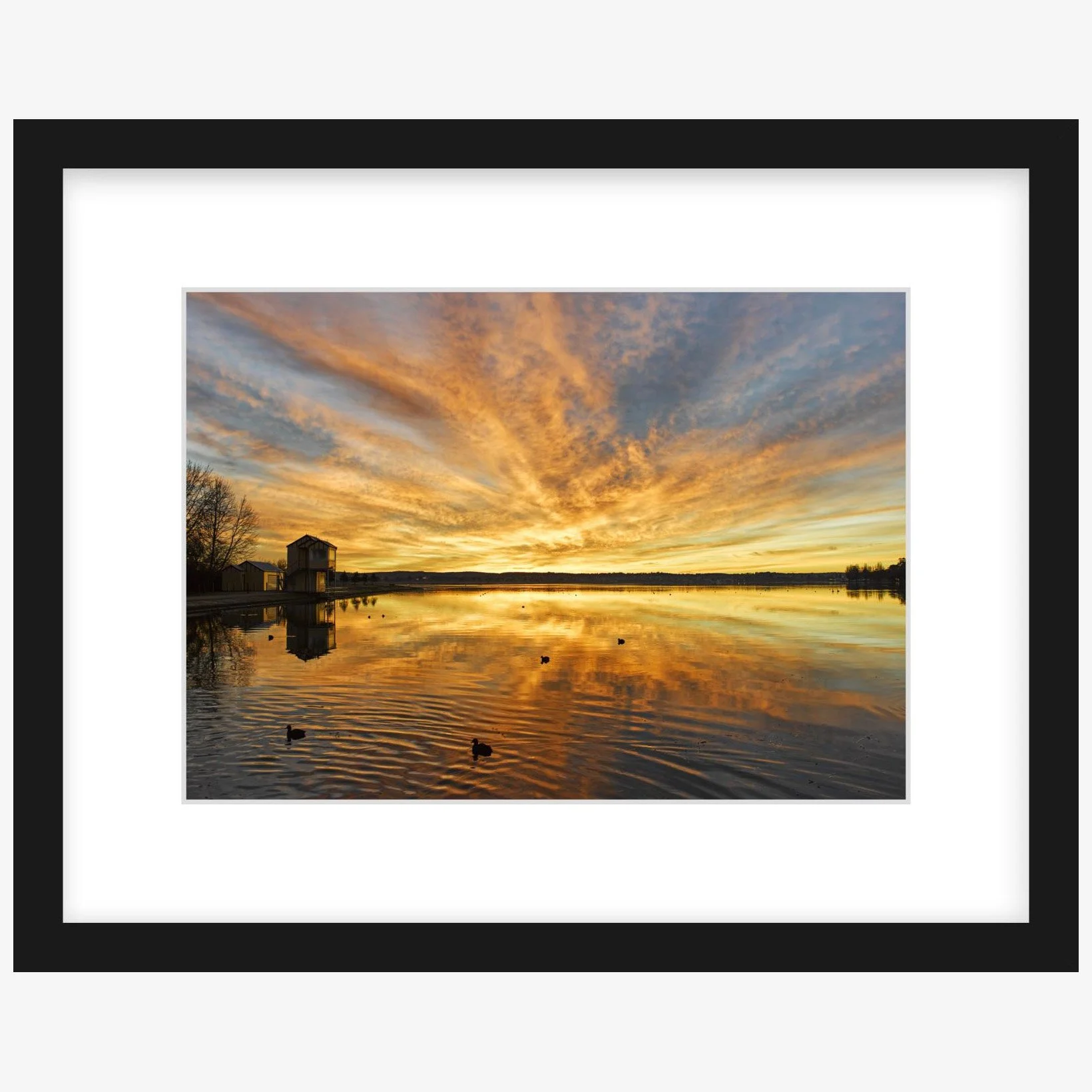Lake Wendouree sunrise - 210mm x 297mm black - square.jpg