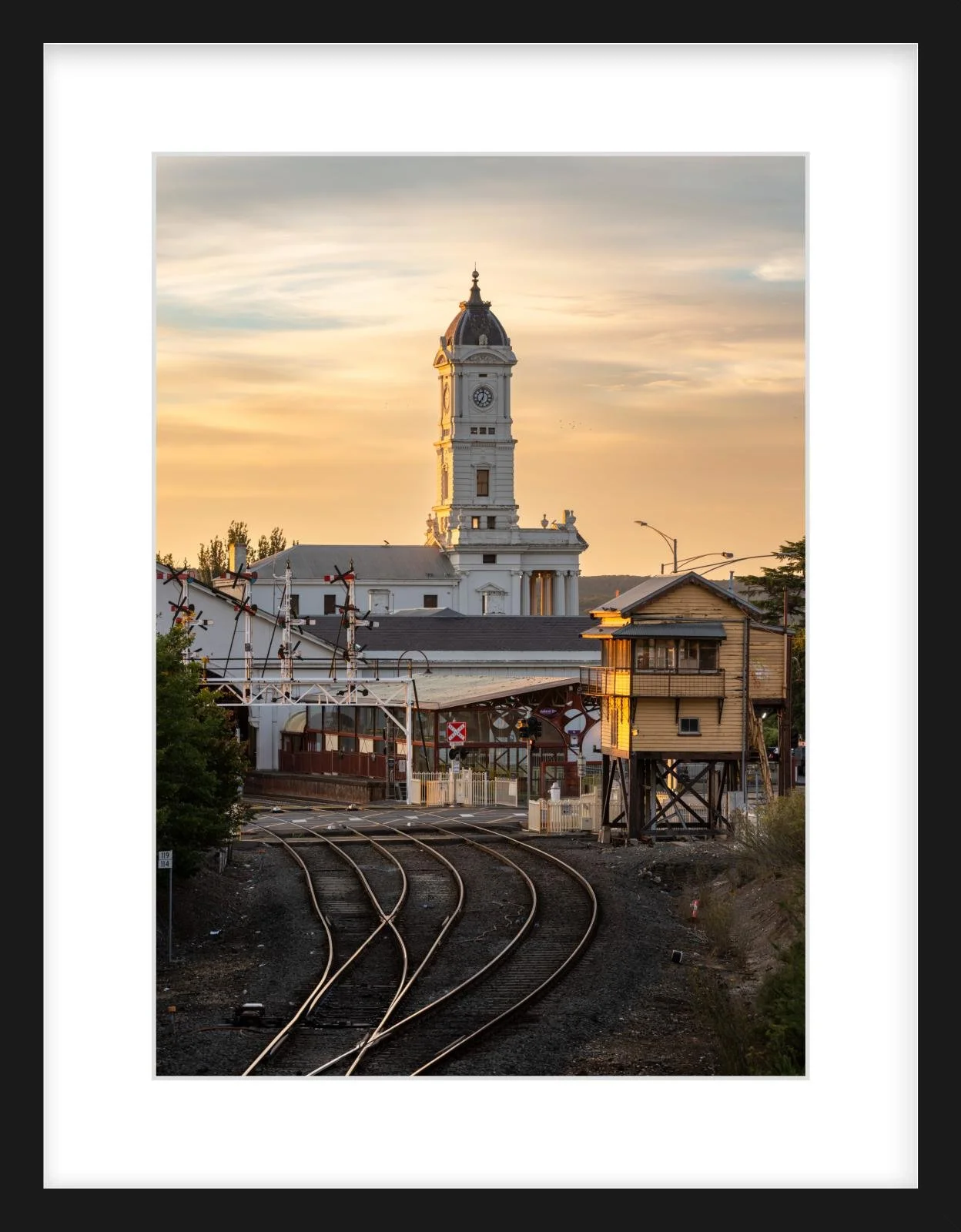 First Light at Ballarat Railway Station - A3 black.jpg