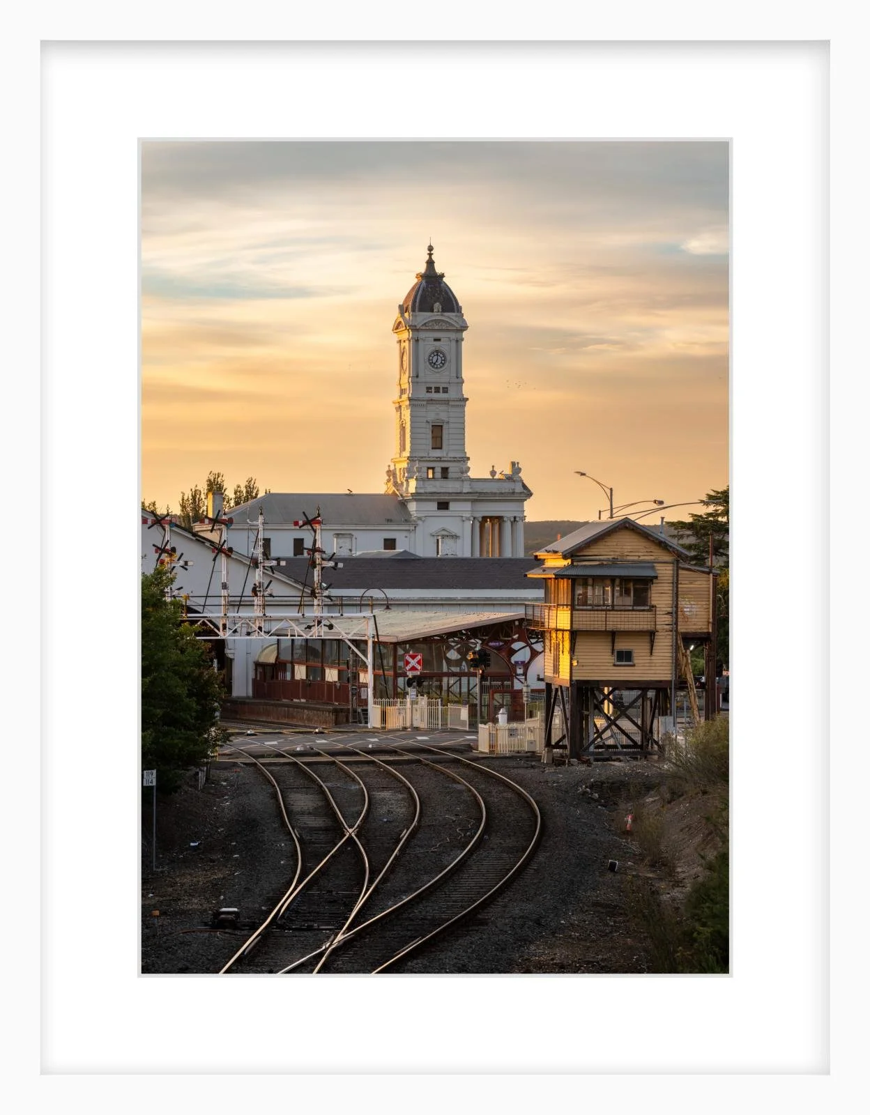 First Light at Ballarat Railway Station - A3 white.jpg