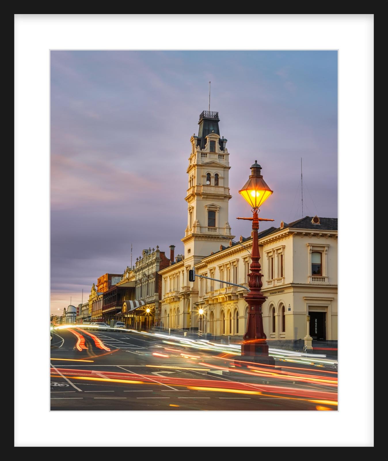 Lydiard St Nth at night - 16" x 20" black.jpg