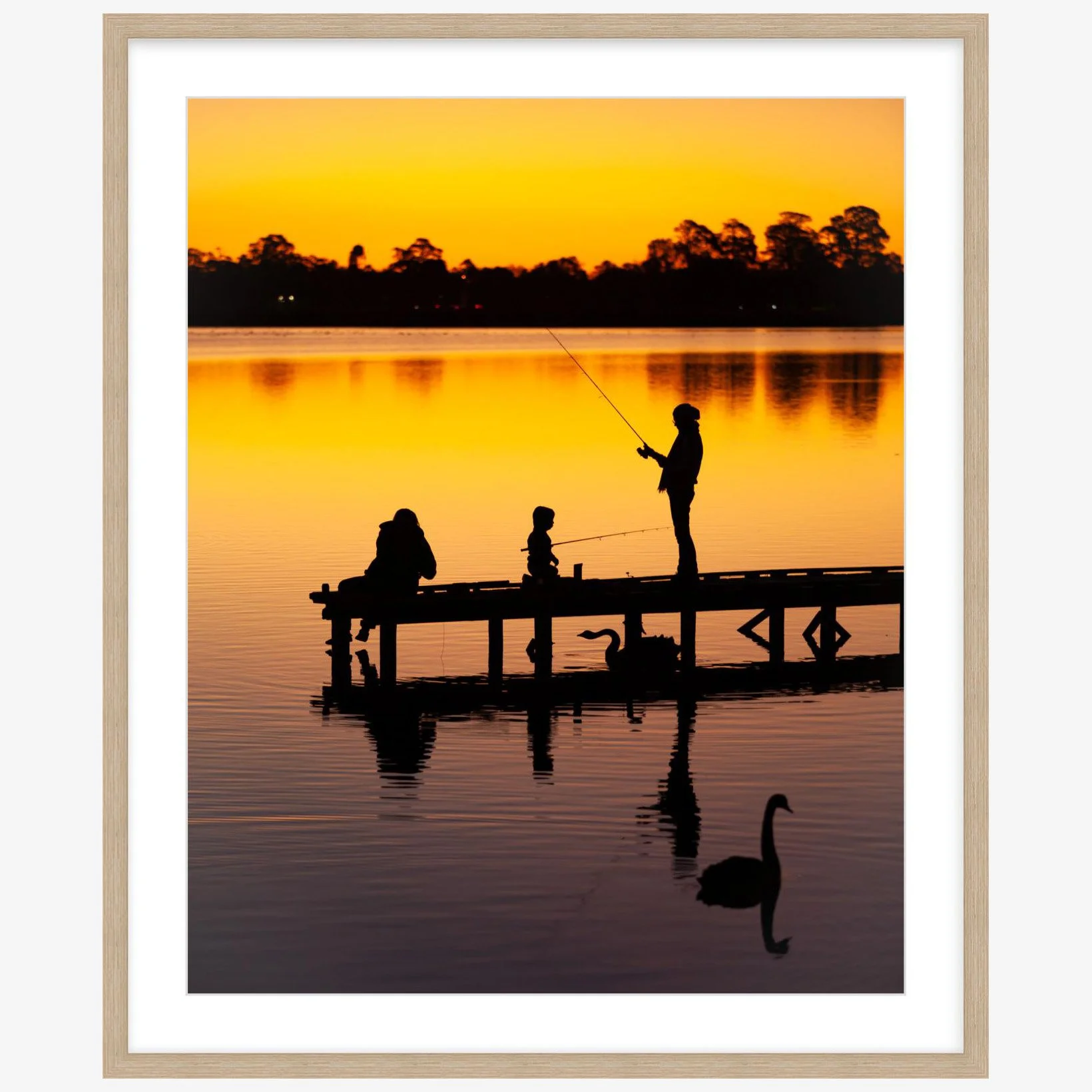 Autumn evening at Lake Wendouree - 24" x 30" natural square.jpg