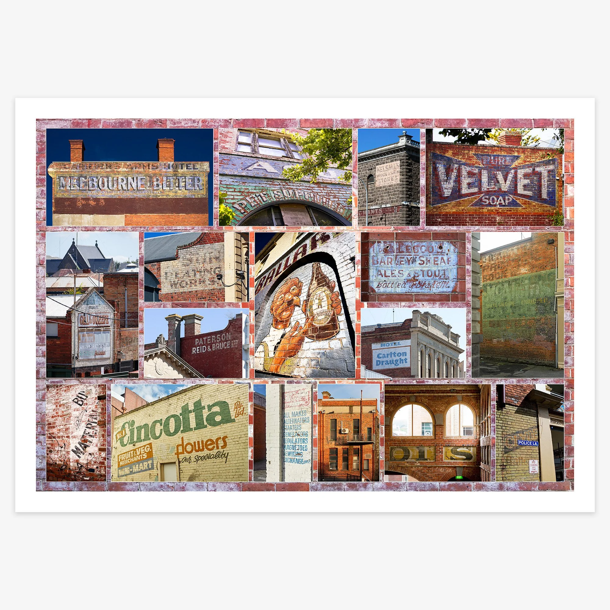 Ghost Signs of Ballarat - 500mm x 700mm print 25mm border - square.jpg