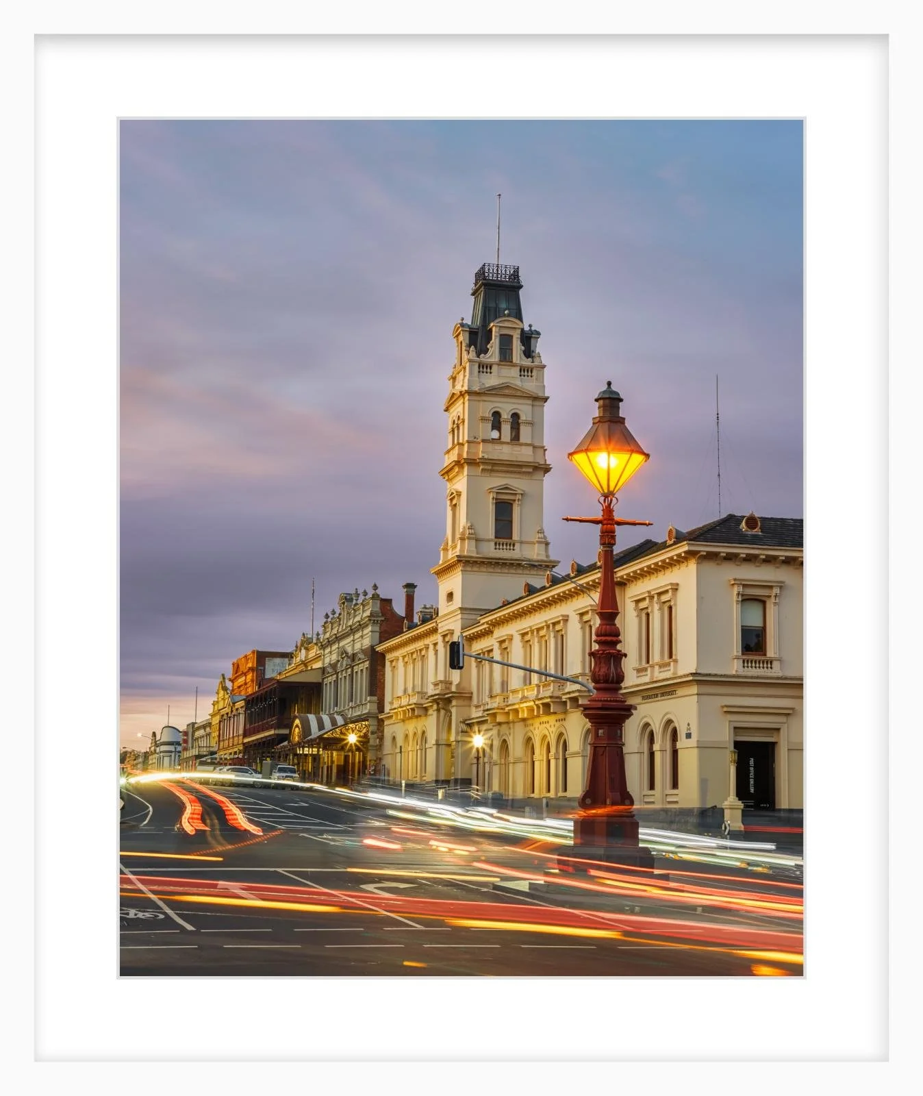 Lydiard St Nth at night - 16" x 20" white.jpg