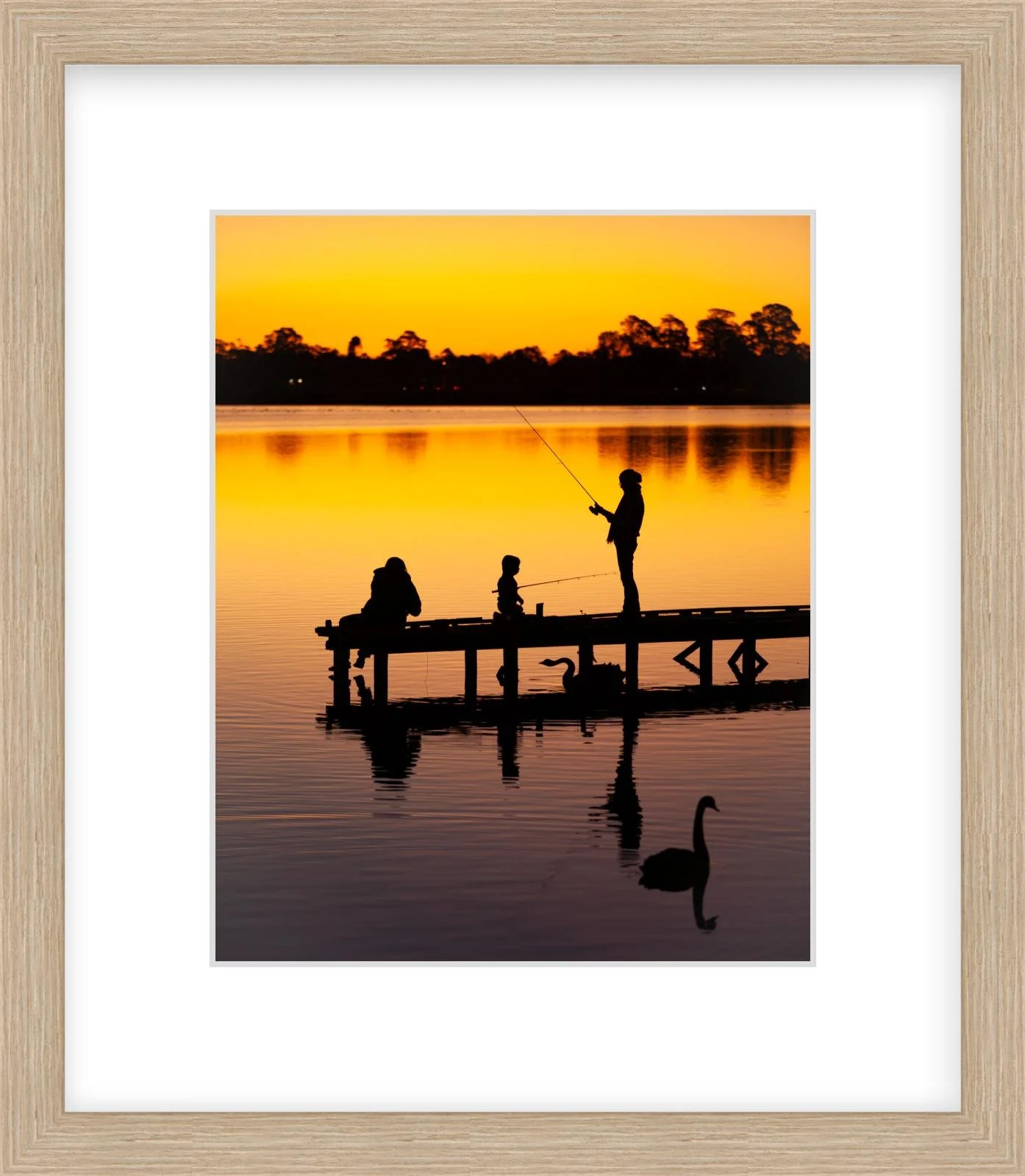 Autumn evening at Lake Wendouree - 8" x 10" nat.jpg