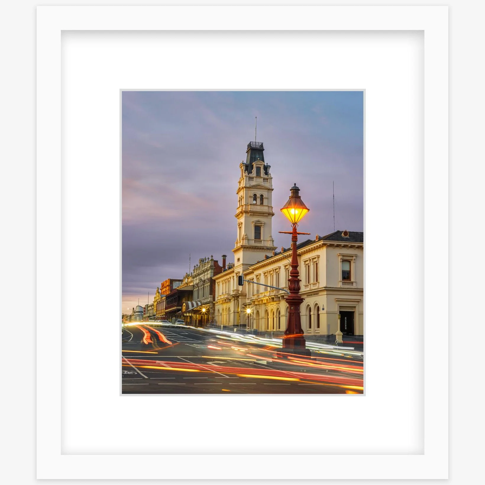 Lydiard St Nth at night - 8" x 10" white - square.jpg