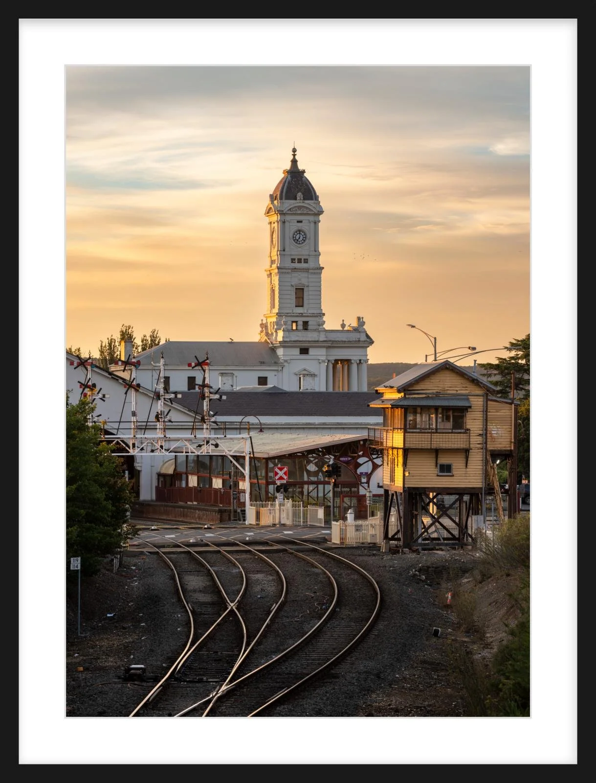 First Light at Ballarat Railway Station - 500mm x 700mm black.jpg