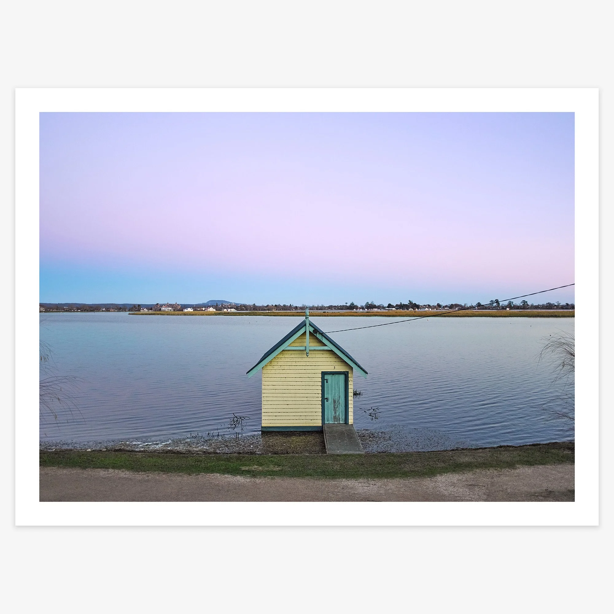 Boatshed No 2 at dusk - 18" x 24" print 25mm border - square.jpg