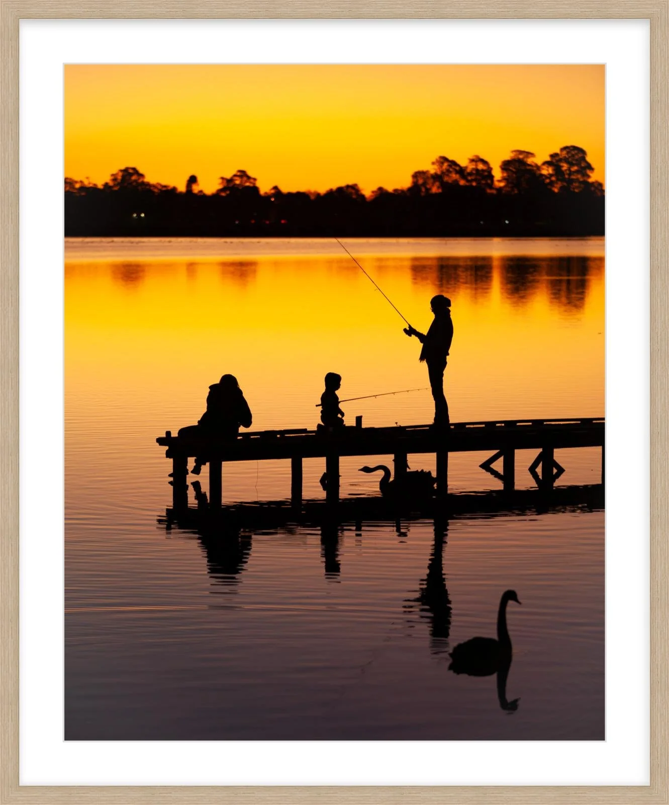 Autumn evening at Lake Wendouree - 24" x 30" natural.jpg