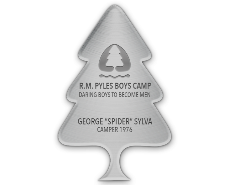 6” Silver Plaque with 2 Lines of Custom Text - $500 Bottom 2 Lines are able to be customized