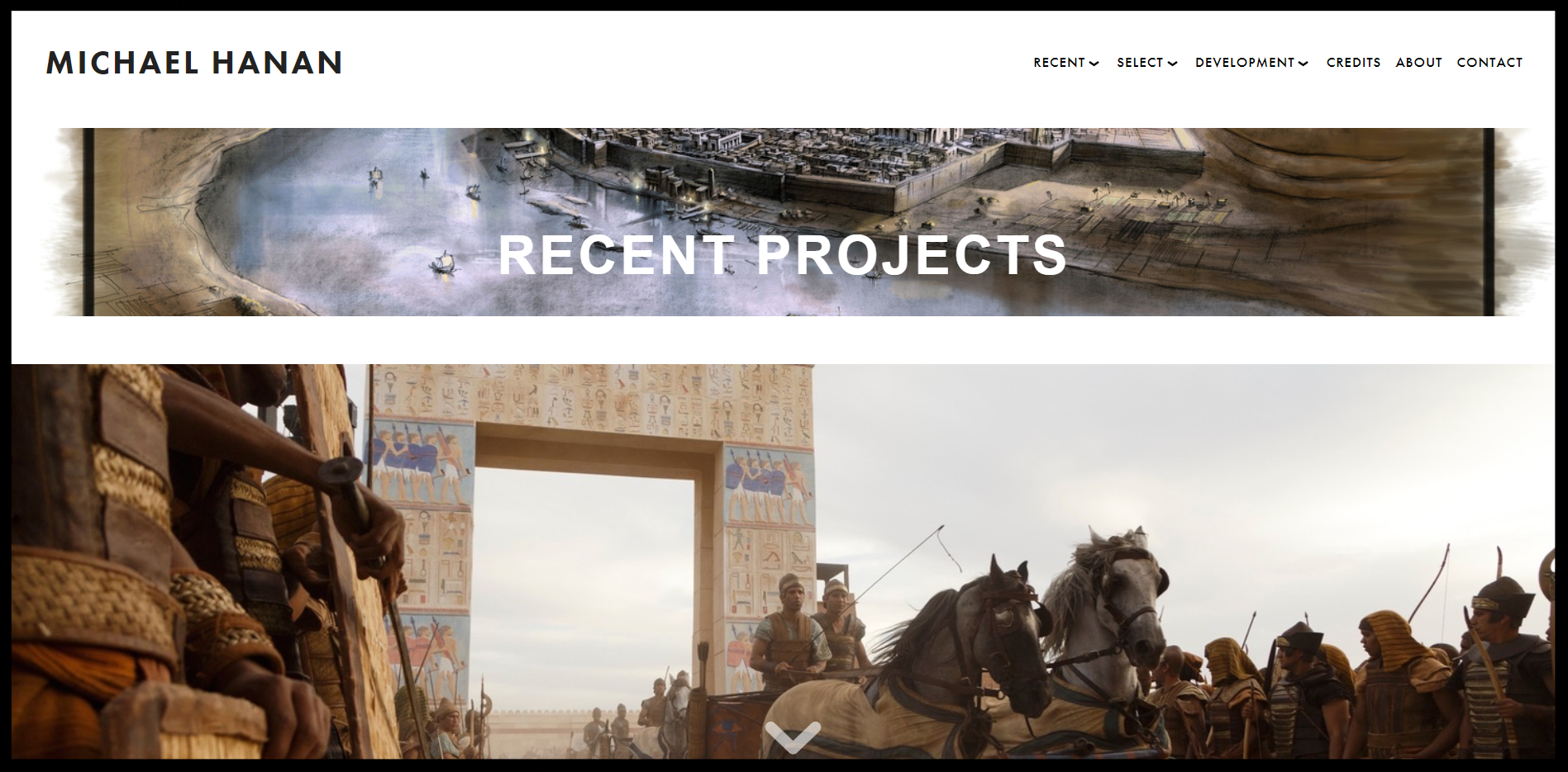 The homepage of the new website is shown above.