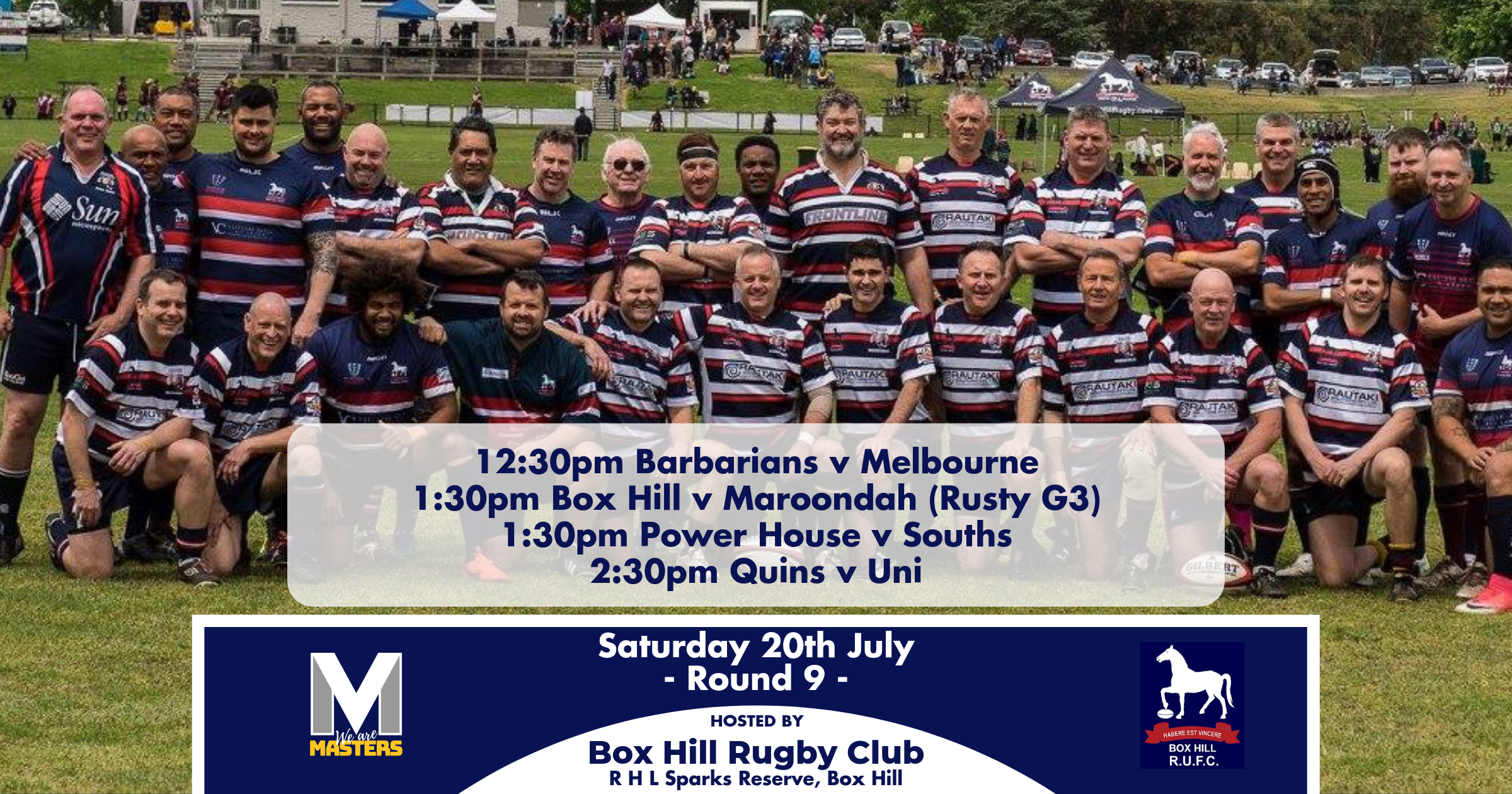 Round 9 - Box Hill Rugby Club — Victorian Masters Rugby