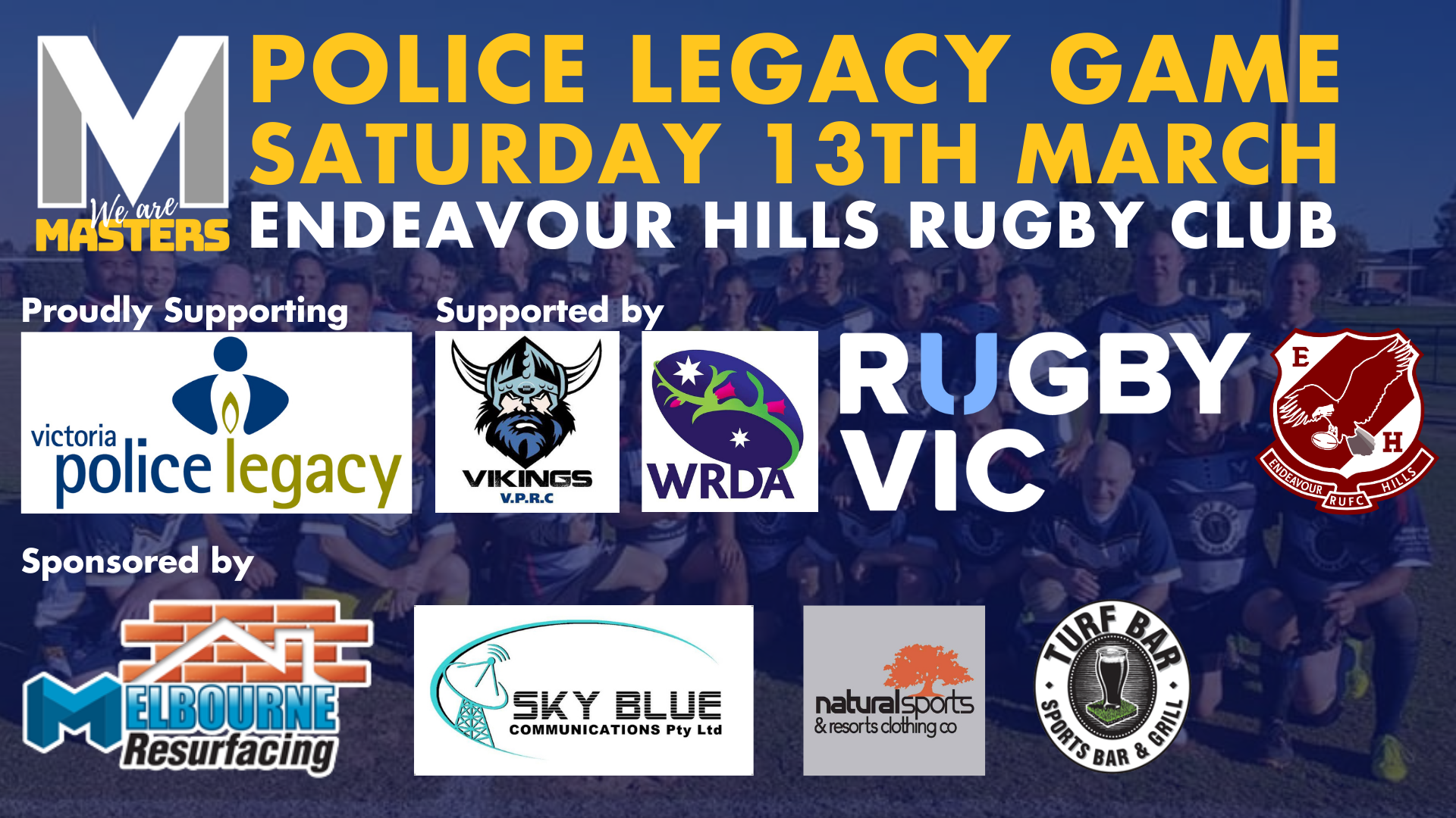 Police Legacy Game — Vic Masters Rugby