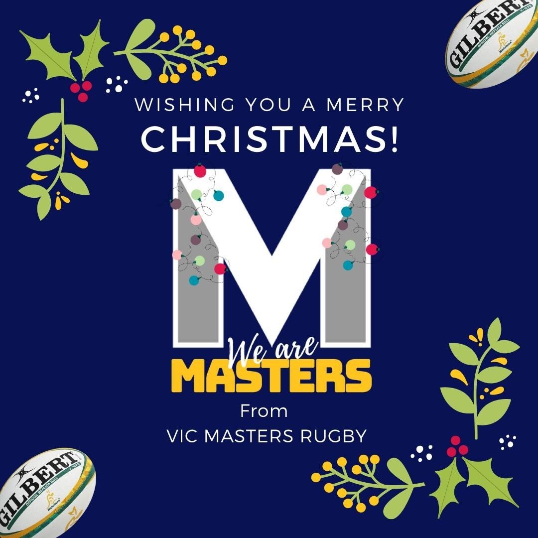 Merry Christmas and Happy New Year. Thank you for all your support in 2020. We look forward to seeing you all in 2021. #vicmastersrugby #rugby #rugbyunion #over35 #comejoinus