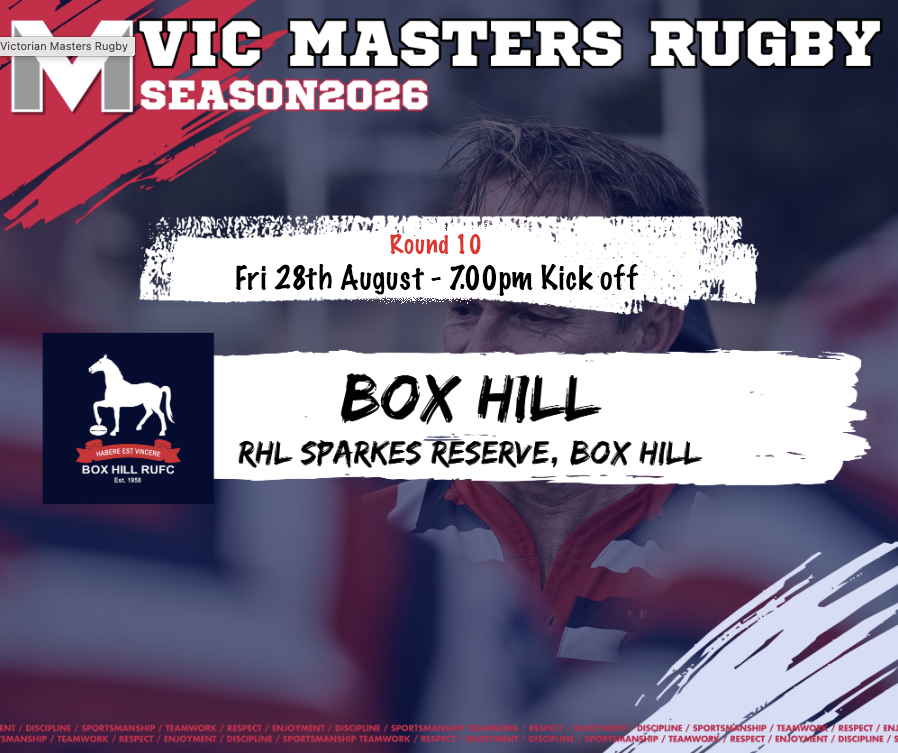 Round 10 - Box Hill Rugby club