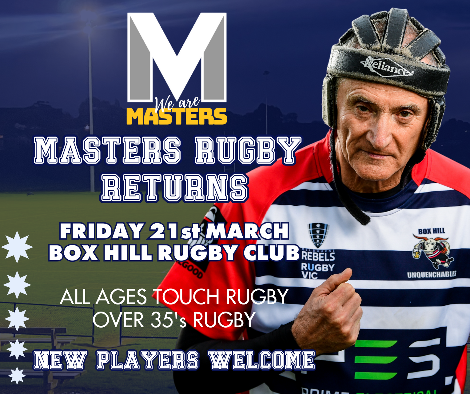 Masters Season Launch - Box Hill Rugby Club — Vic Masters Rugby