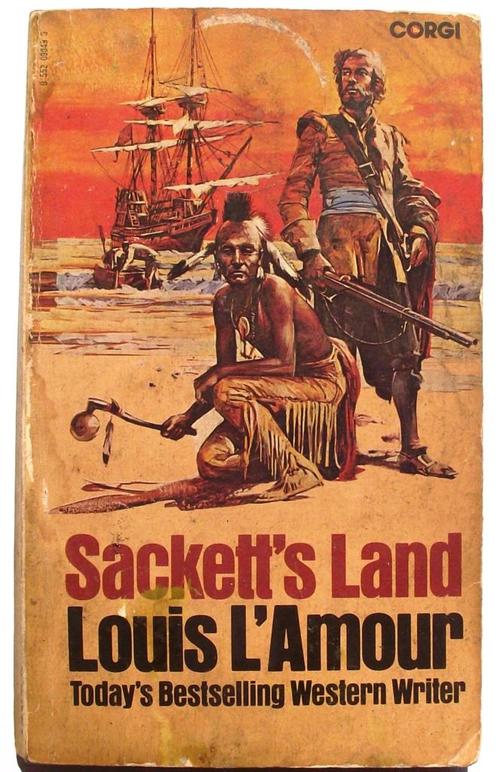 Louis L'Amour Westerns #24 - Sackett (1961), Corgi UK paper…