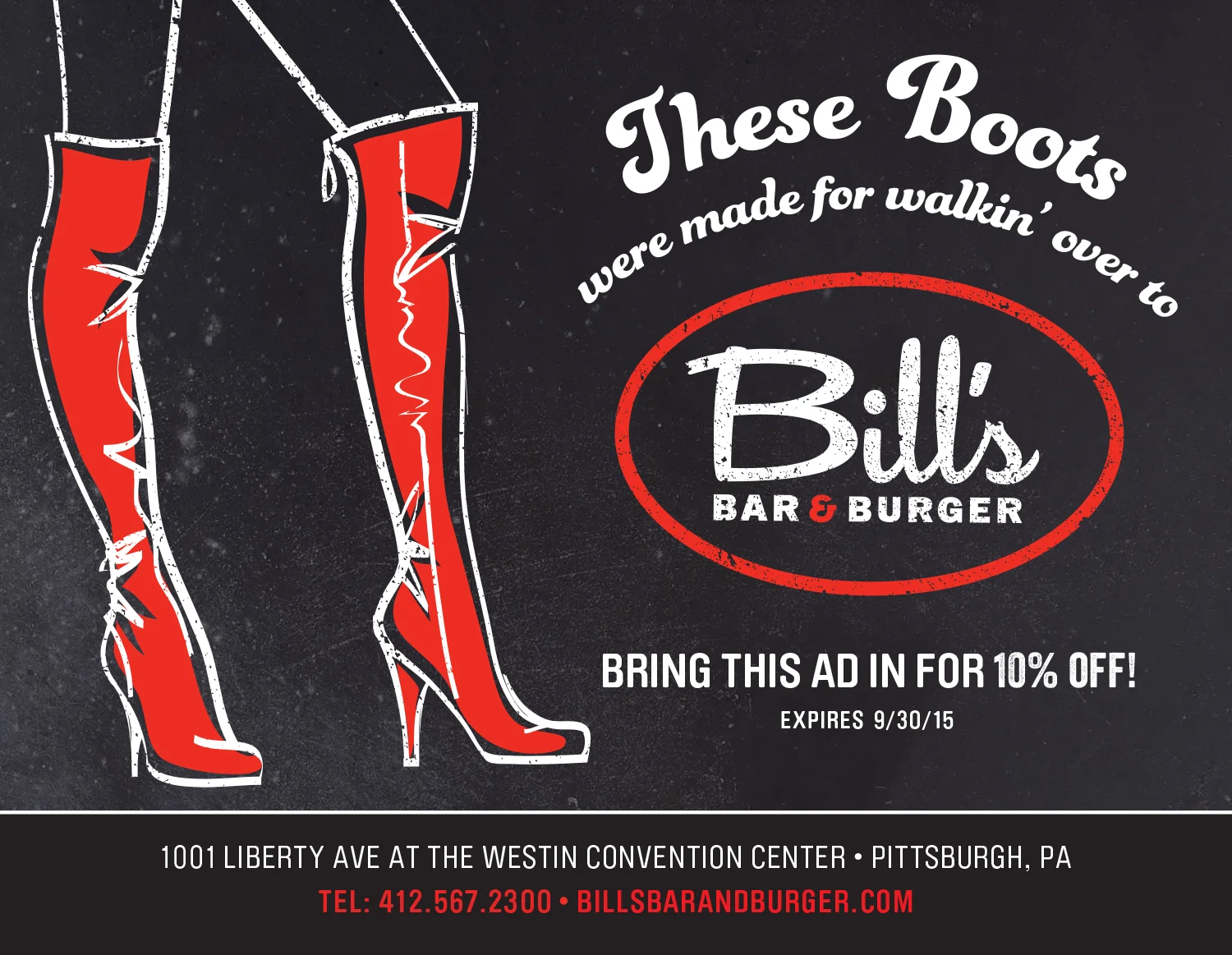 Playbill, Bill's Bar & Burger, Print