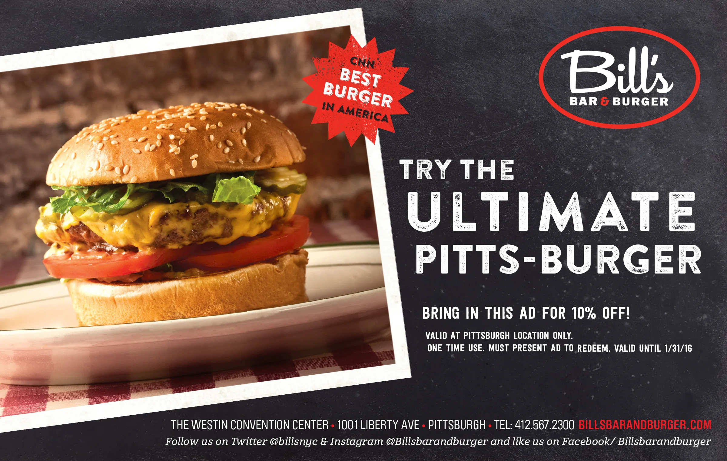 Table Magazine, Bill's Bar & Burgers, Print