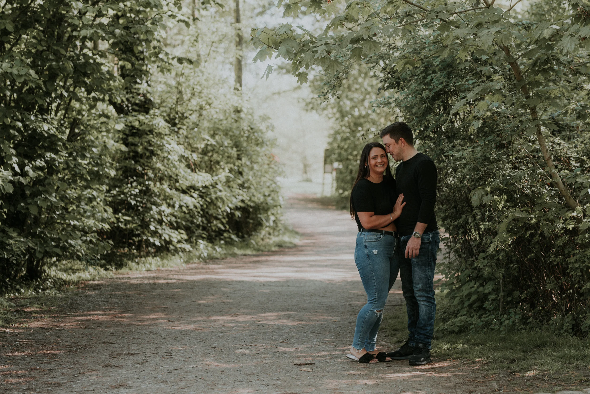 Berkshire couple pose for engagement photoshoot