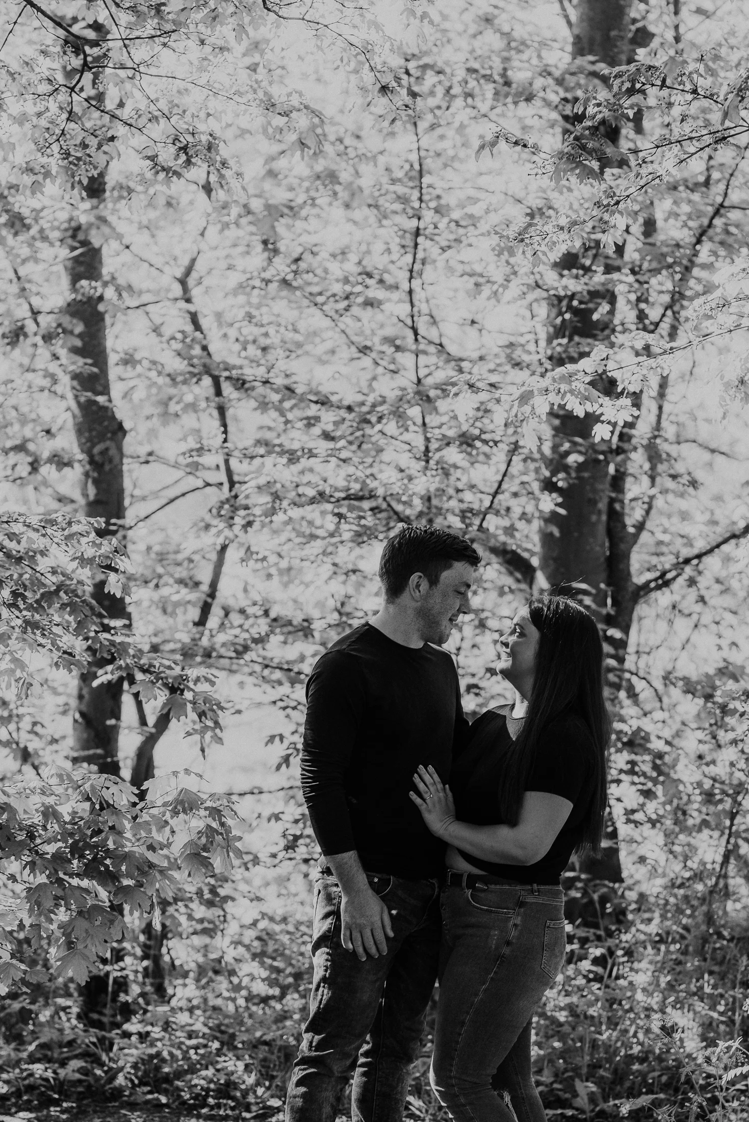couple in the woods