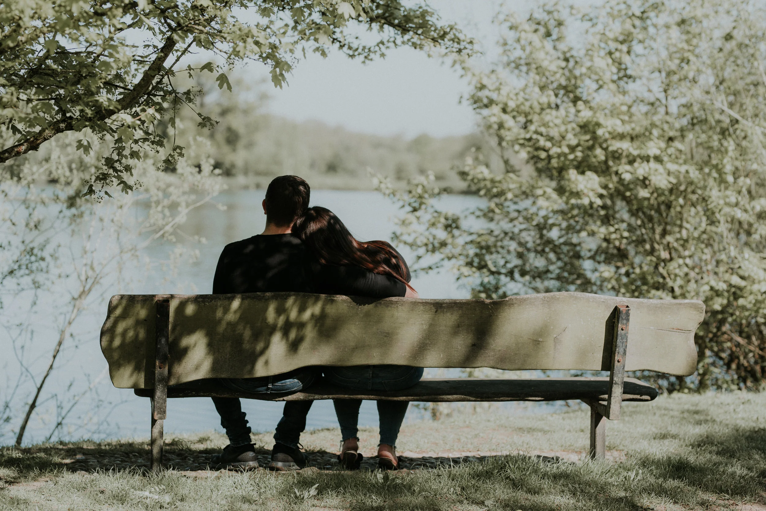 Wokingham couple overlooking lake