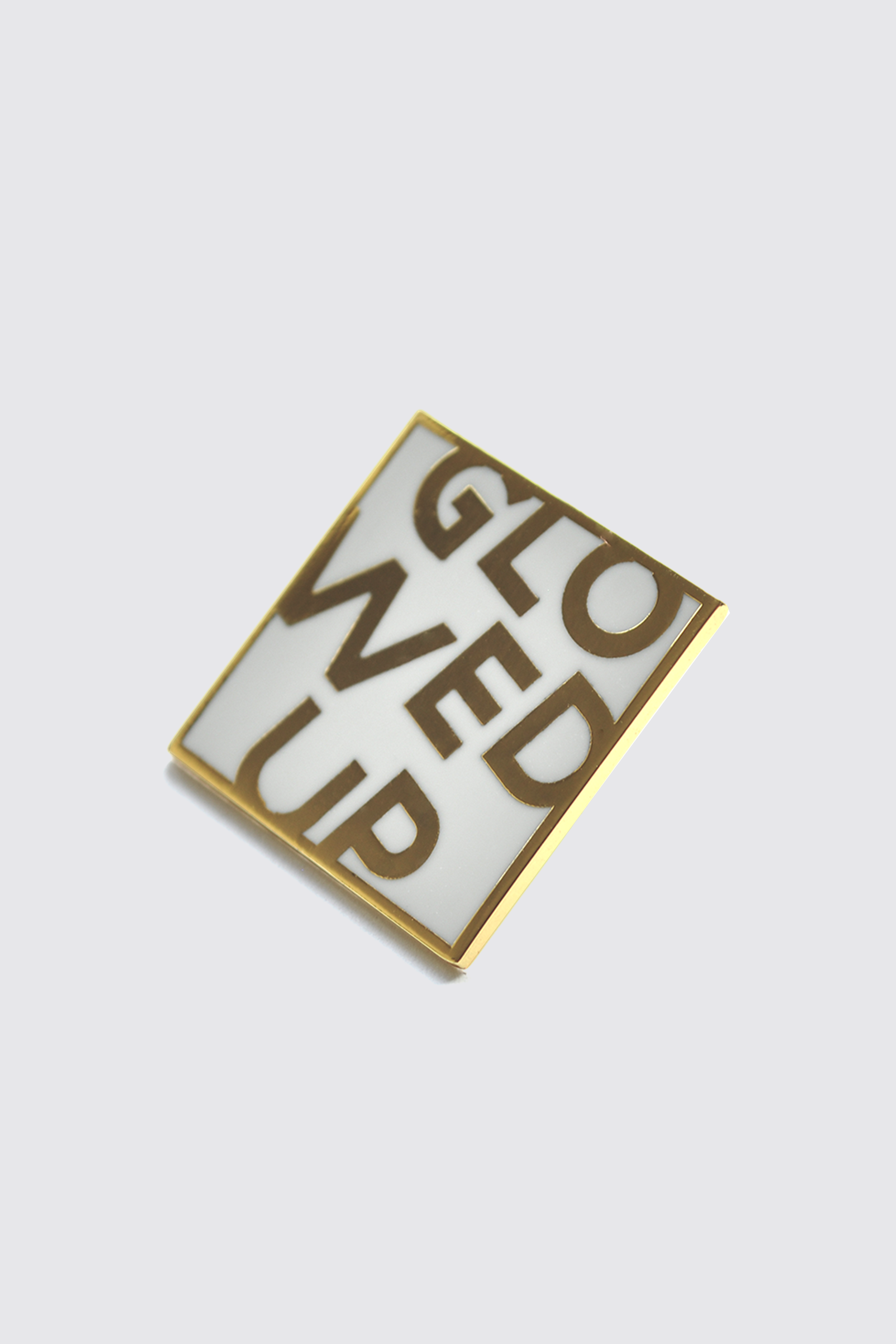 Gold Signature Letter Lapel Pin INFASHUATED™ Online Womenswear