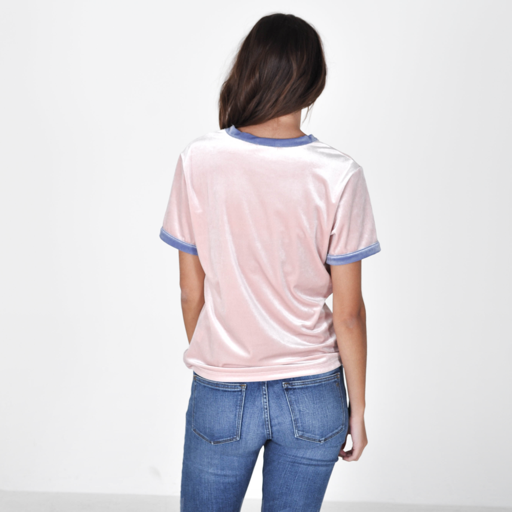 Liana Plush Pink Ringer Tee – INFASHUATED™ Online Womenswear