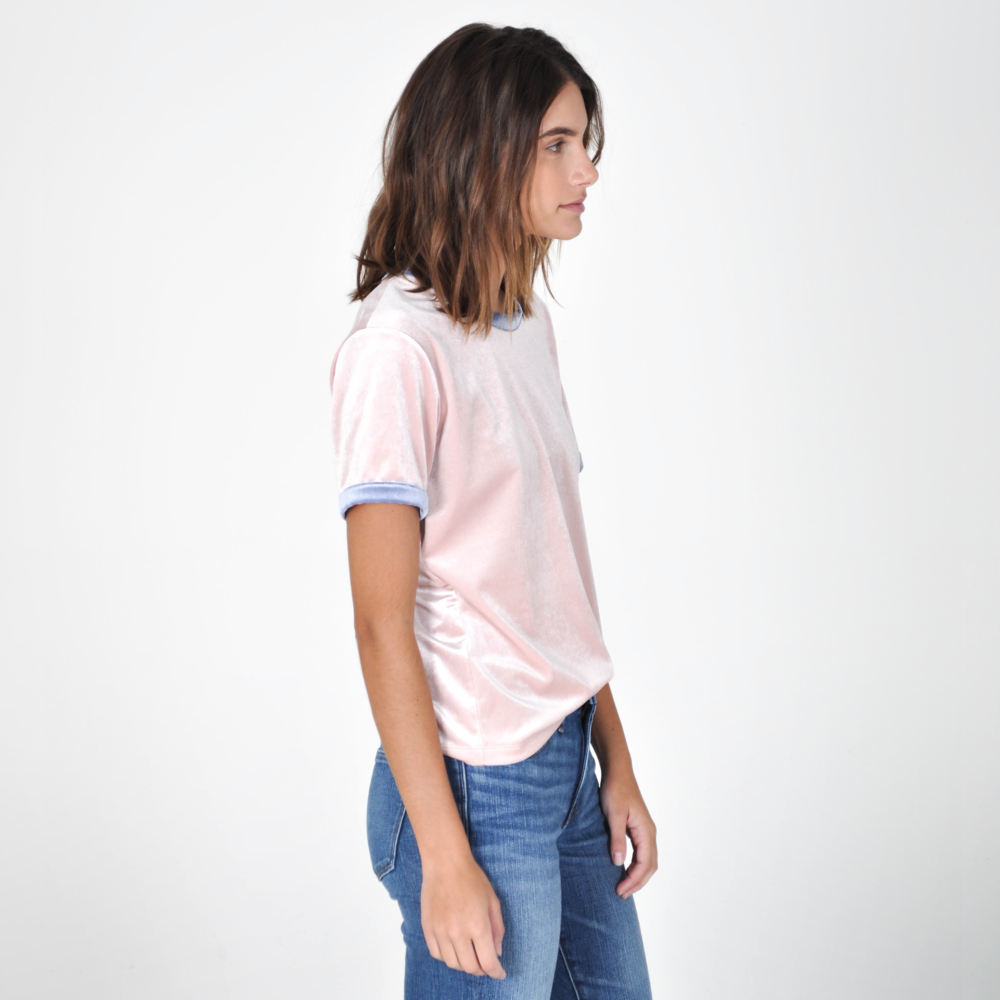 Liana Plush Pink Ringer Tee – INFASHUATED™ Online Womenswear