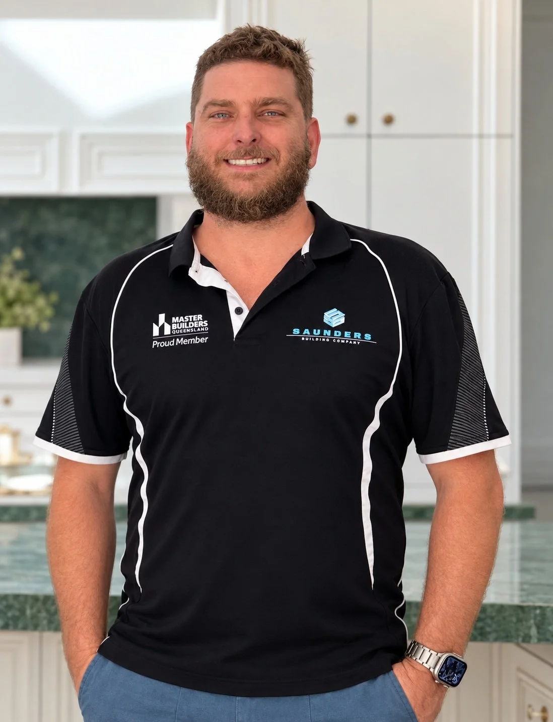 Kirby Saunders, Managing Director of Saunders Building Company, an award-winning residential building company in Brisbane.