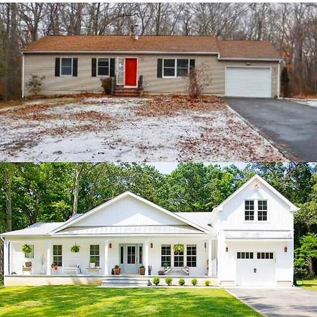 Now talk about a #FixerUpper !! Isn't this just incredible. I just love seeing amazing transformations like this. A beautiful job by the architect. Check out @SeekingLavenderLane 's Insta feed, such beautiful photos of her home. She not only has grea