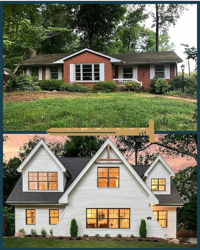 Ohhhh here is another #FixerUpper by @pikeproperties. If your home has good &quot;bones&quot; and you love the neighbourhood, consider a change of elevation and a renovation or addition. Don't you just love what they did with this place? I love steep