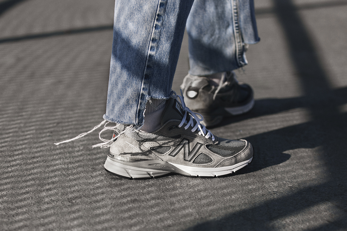 new balance 990 with jeans