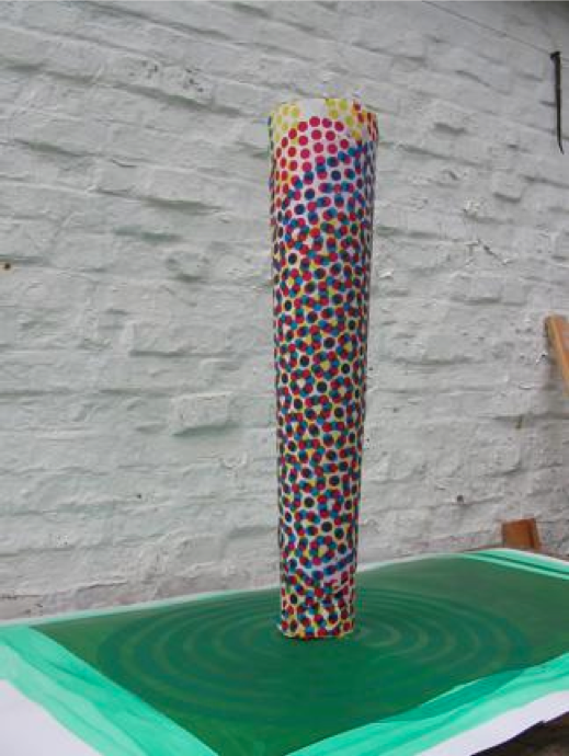Maquette de la sculpture-signal « Décroissance radioactive » à l’étude pour le site Manche (Cotentin)