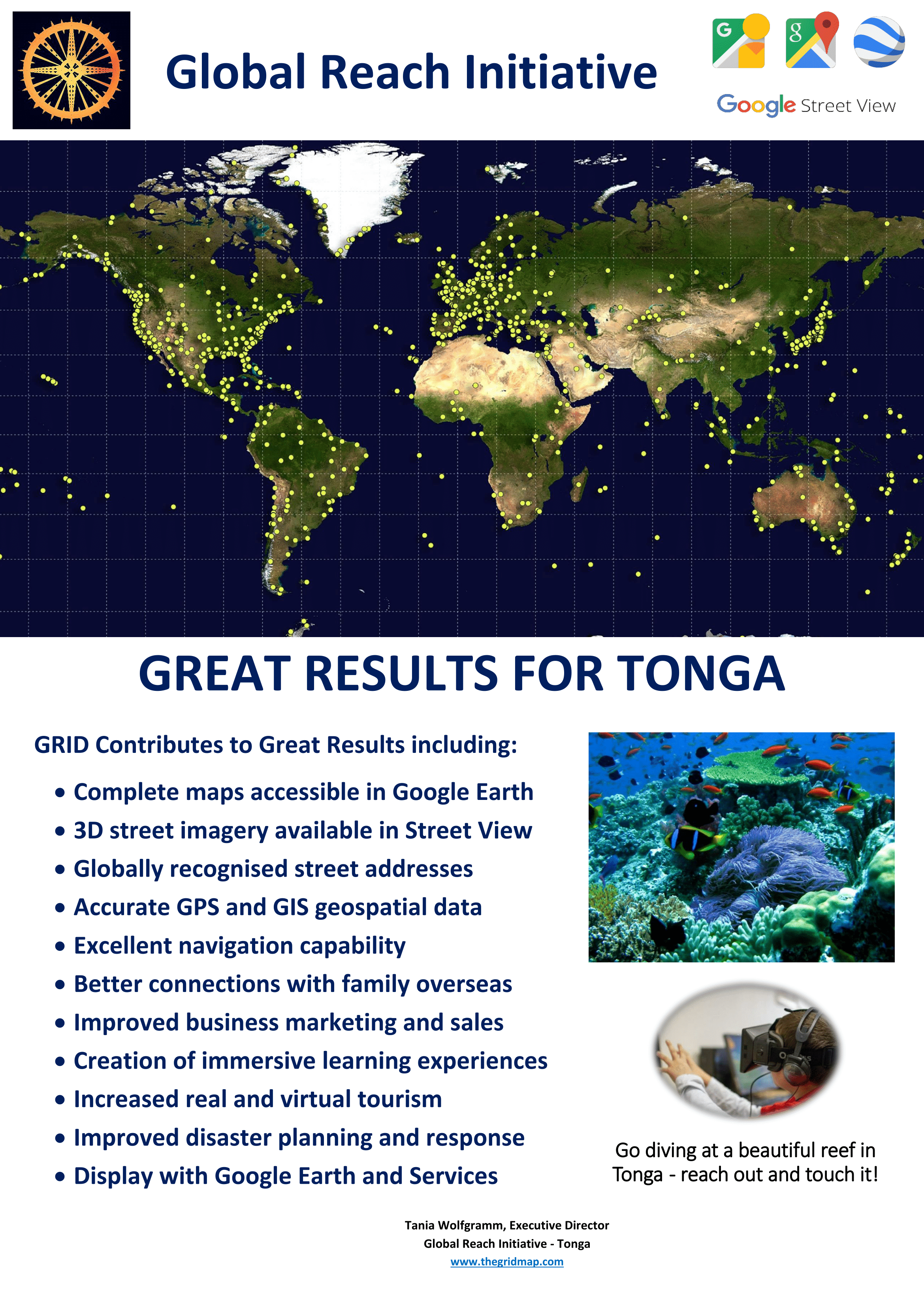 GRID Tonga Poster - Great Results for Tonga — Global Reach Initiative