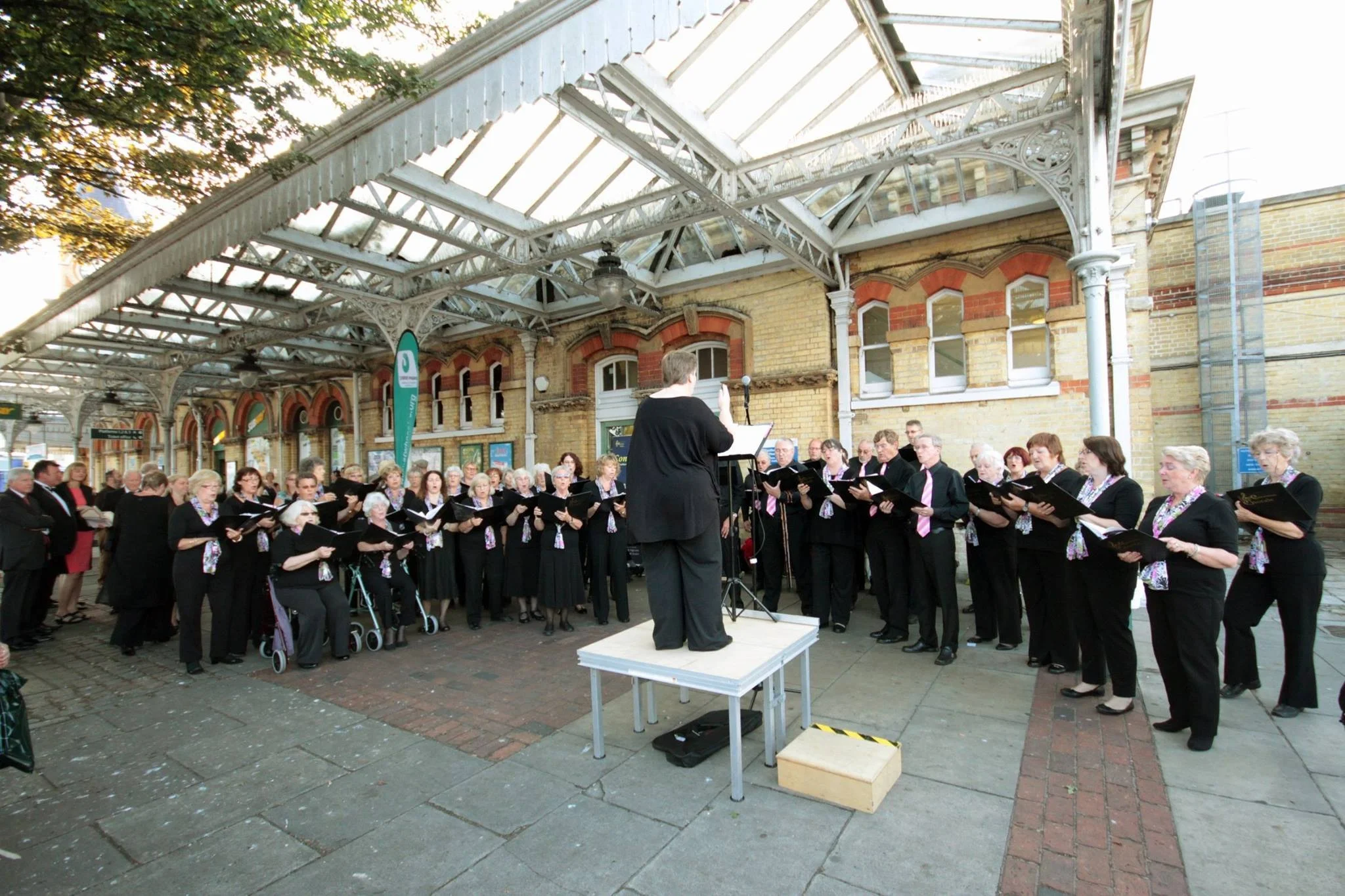 At Eastbourne railway station