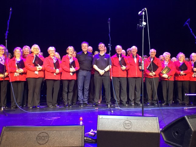 With Aled at the Pavilion Theatre, Worthing