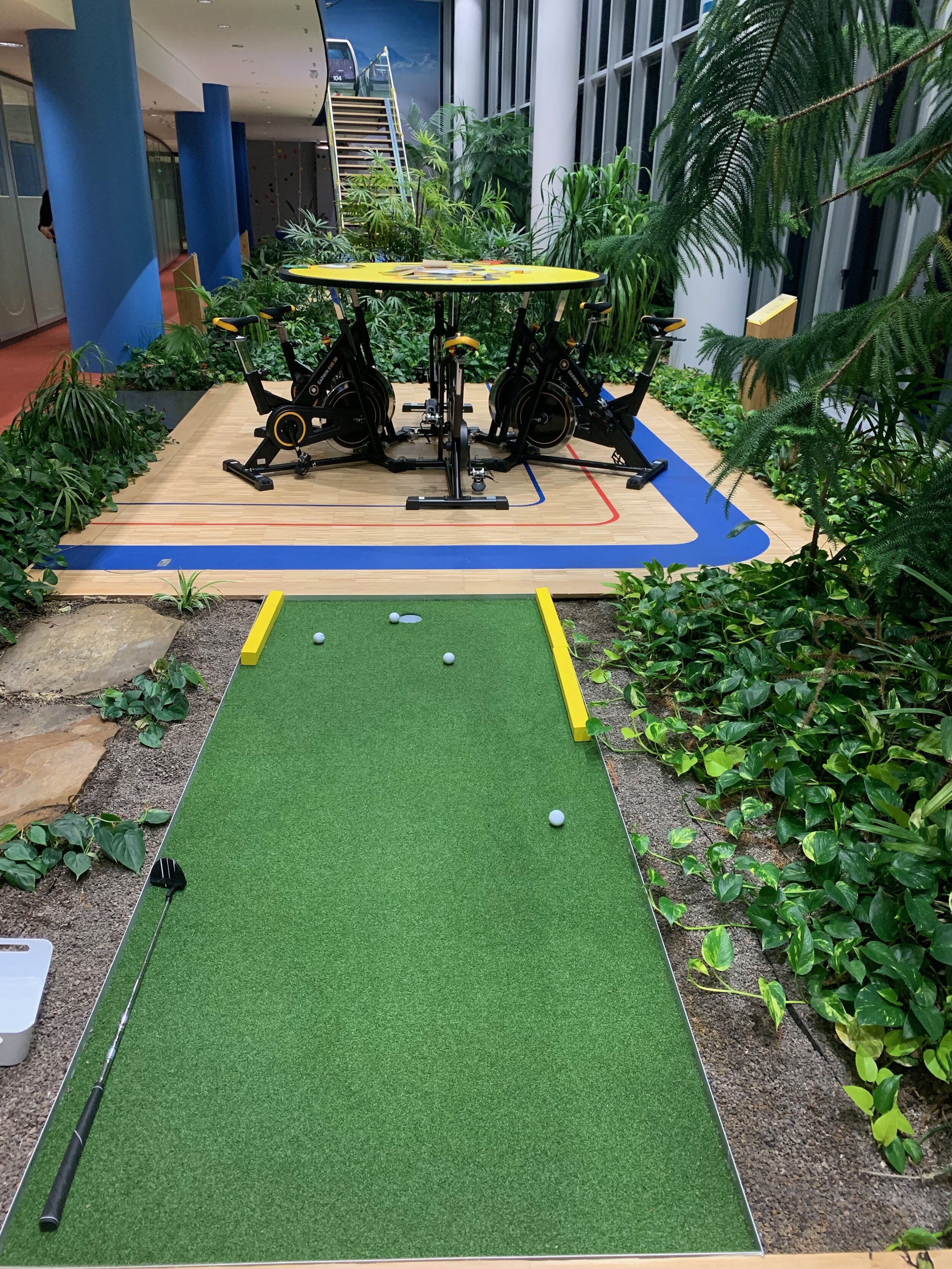 Professionelle Verlegung Von Kunstrasen Und Teppichfliesen