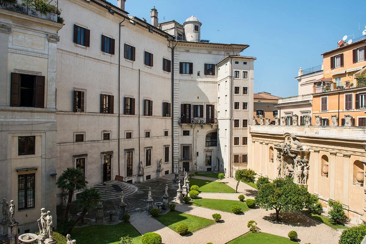 A view over Palazzo Borghese Garden